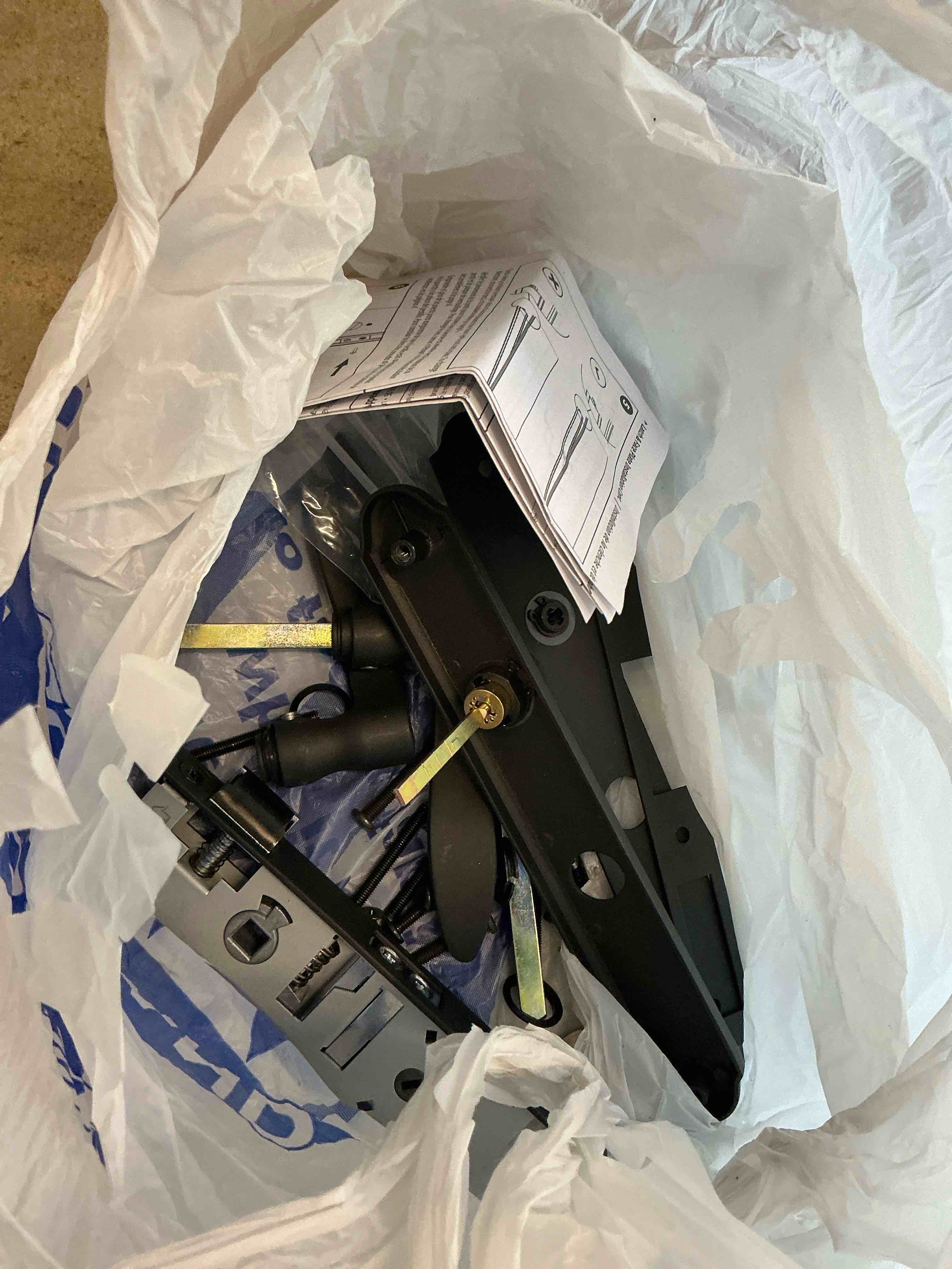 Condition photo showing Good Condition for wright products storm door matte black lockable storm door replacement handleset