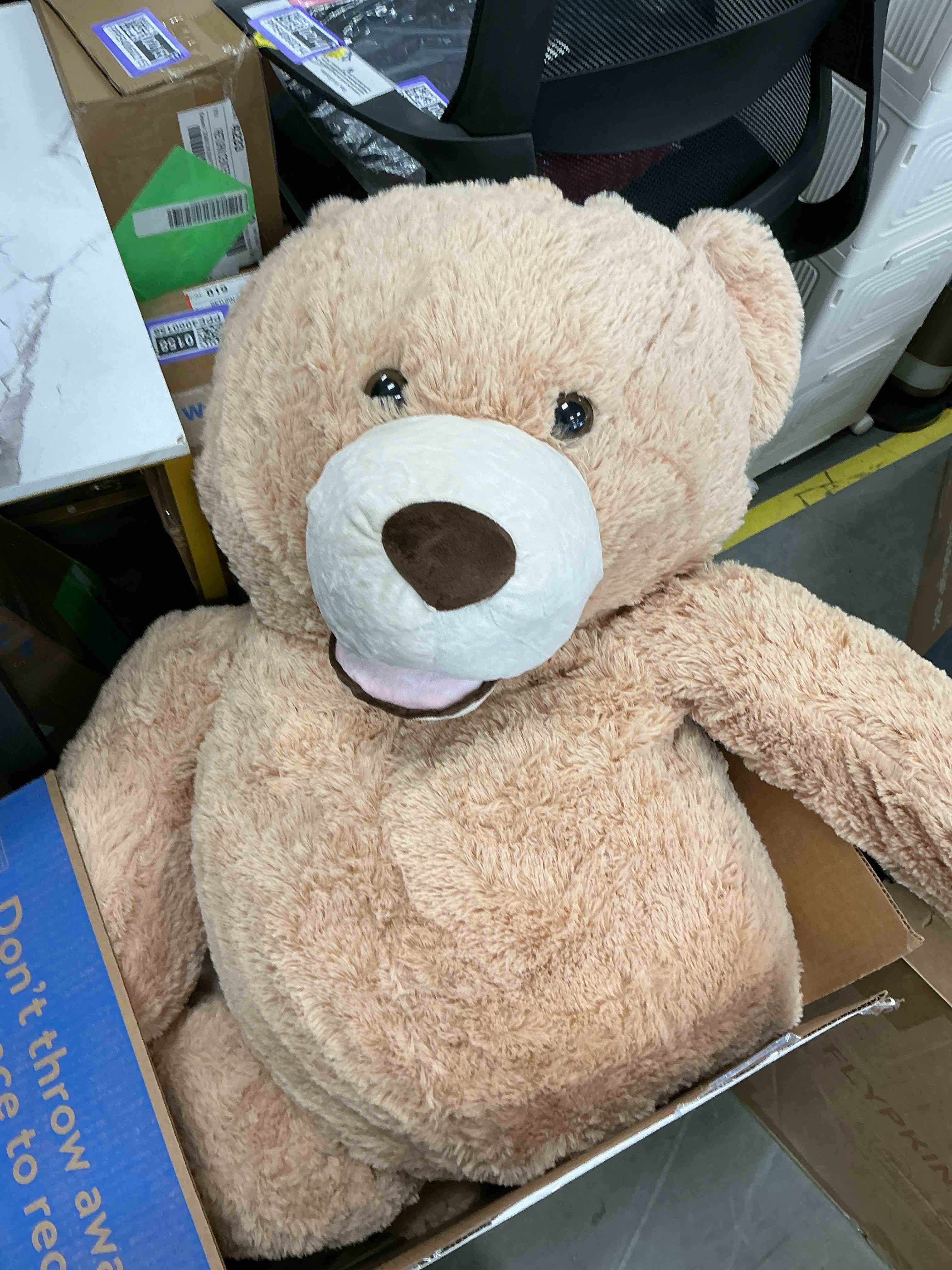 Condition photo showing Good Condition for MorisMos Big Teddy Bear 51 Inch Stuffed Animal with Footprints Plush Toy Gifts for Girlfriend