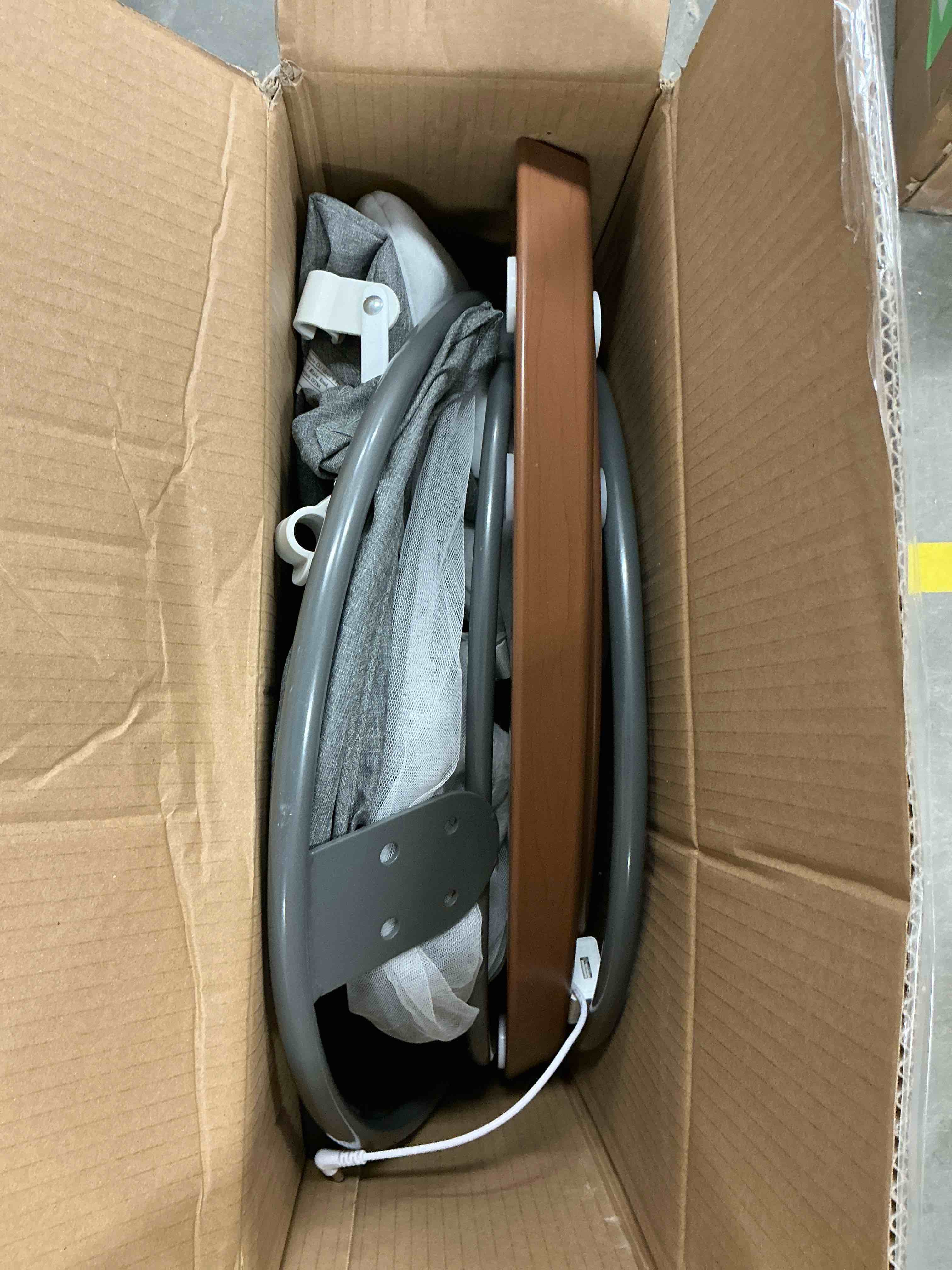 Condition photo showing Good Condition for Babyeap Baby Swing for Infants,Bluetooth Control 5-point Harness Newborn Swing?5 Sway Speed, 10 Lullabies(Light Gray)