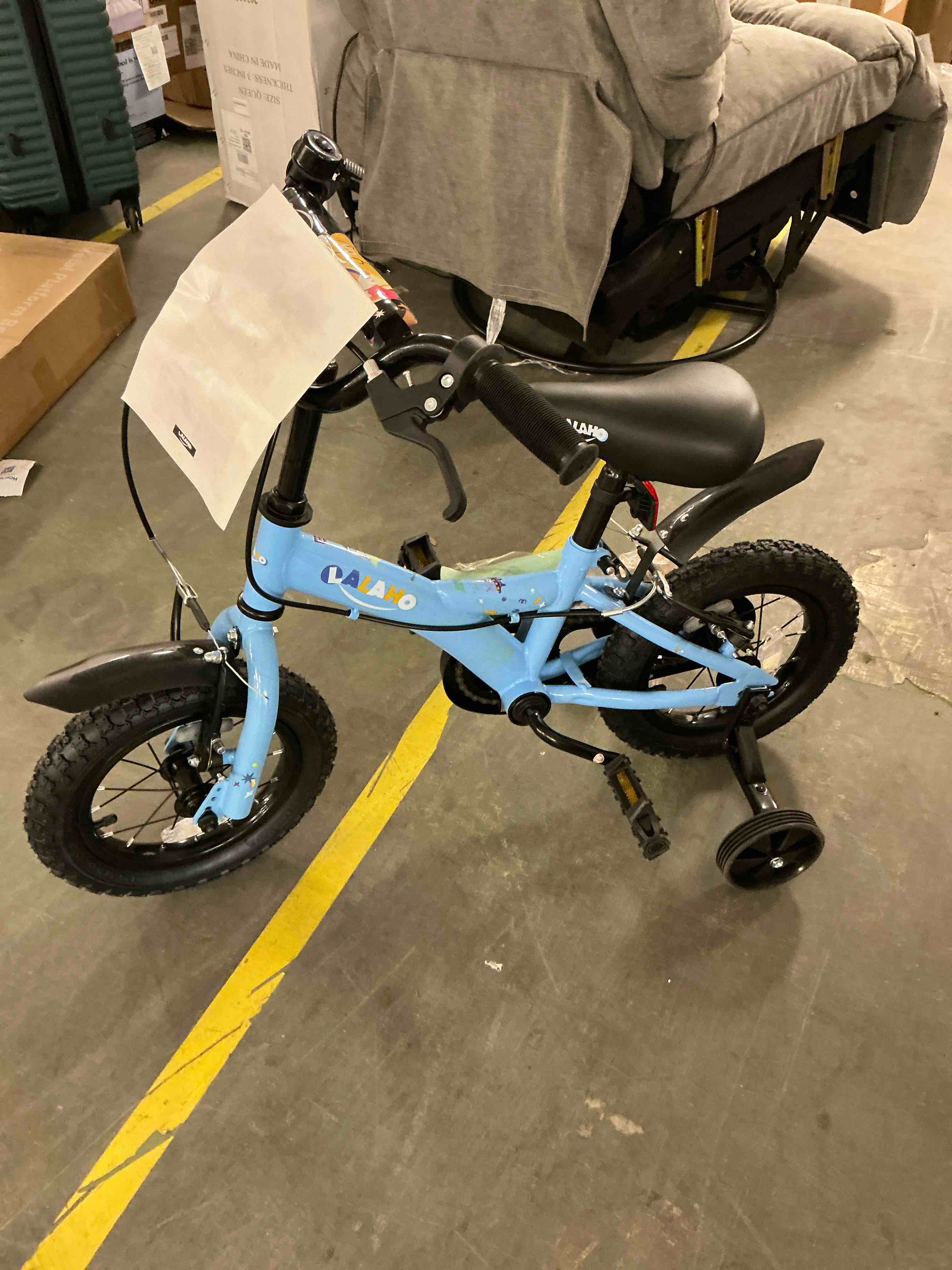 Condition photo showing Good Condition for Ktaxon Kids Bike for Ages 2-5 Years Old, 12 Inches Kid's Bikes with Training Wheels, Children Bicycle for Boys Girls, Easy to Assemble, Learning to Ride, Blue