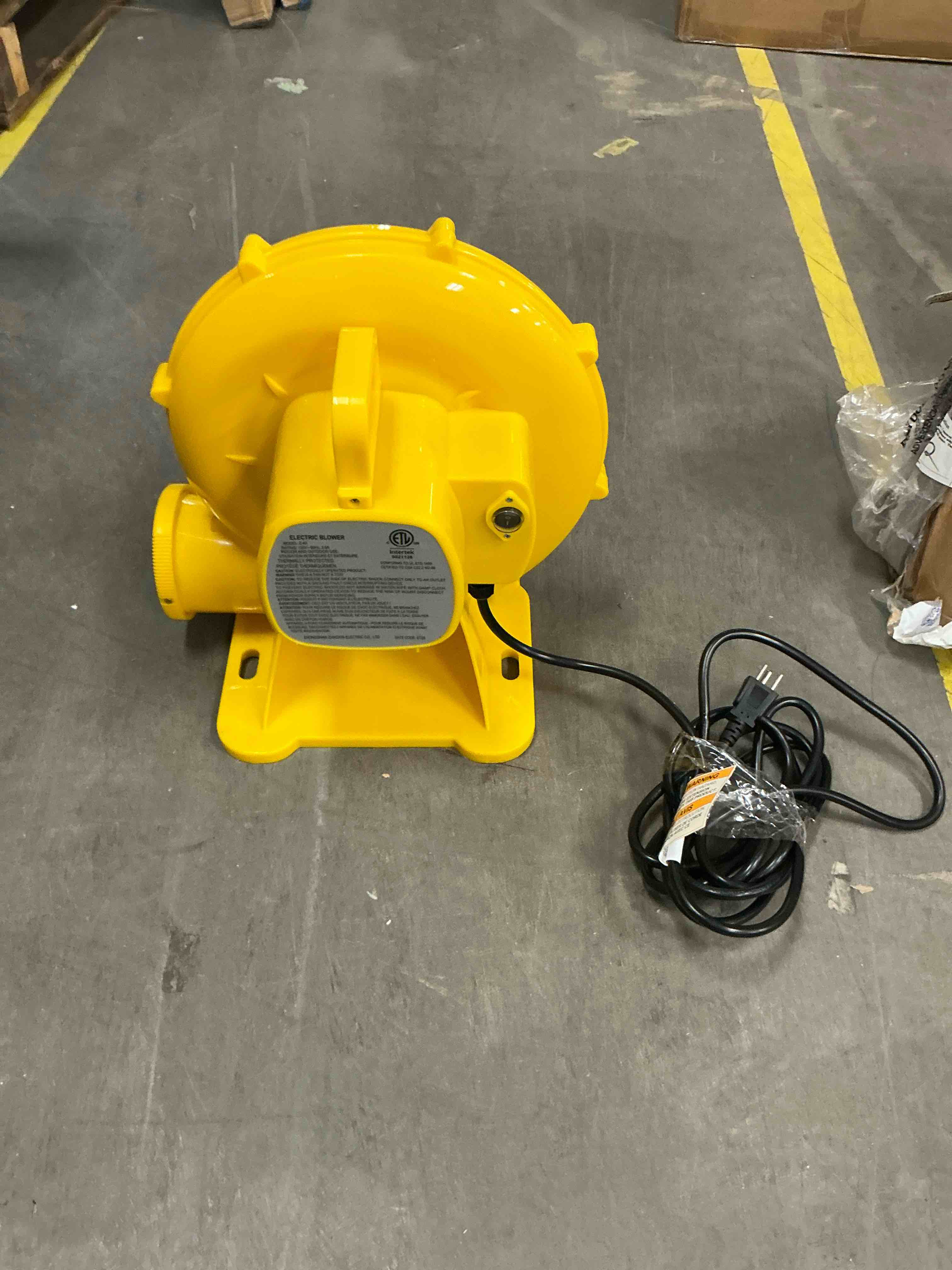 Condition photo showing Good Condition for Air Blower, Inflatable Bounce House Blower, 520W Air Blower For Inflatable Bounce House, Outdoor/Indoor Water Slide, Perfect For Bounce House, Air Sofa, Floor Fan, Dryer