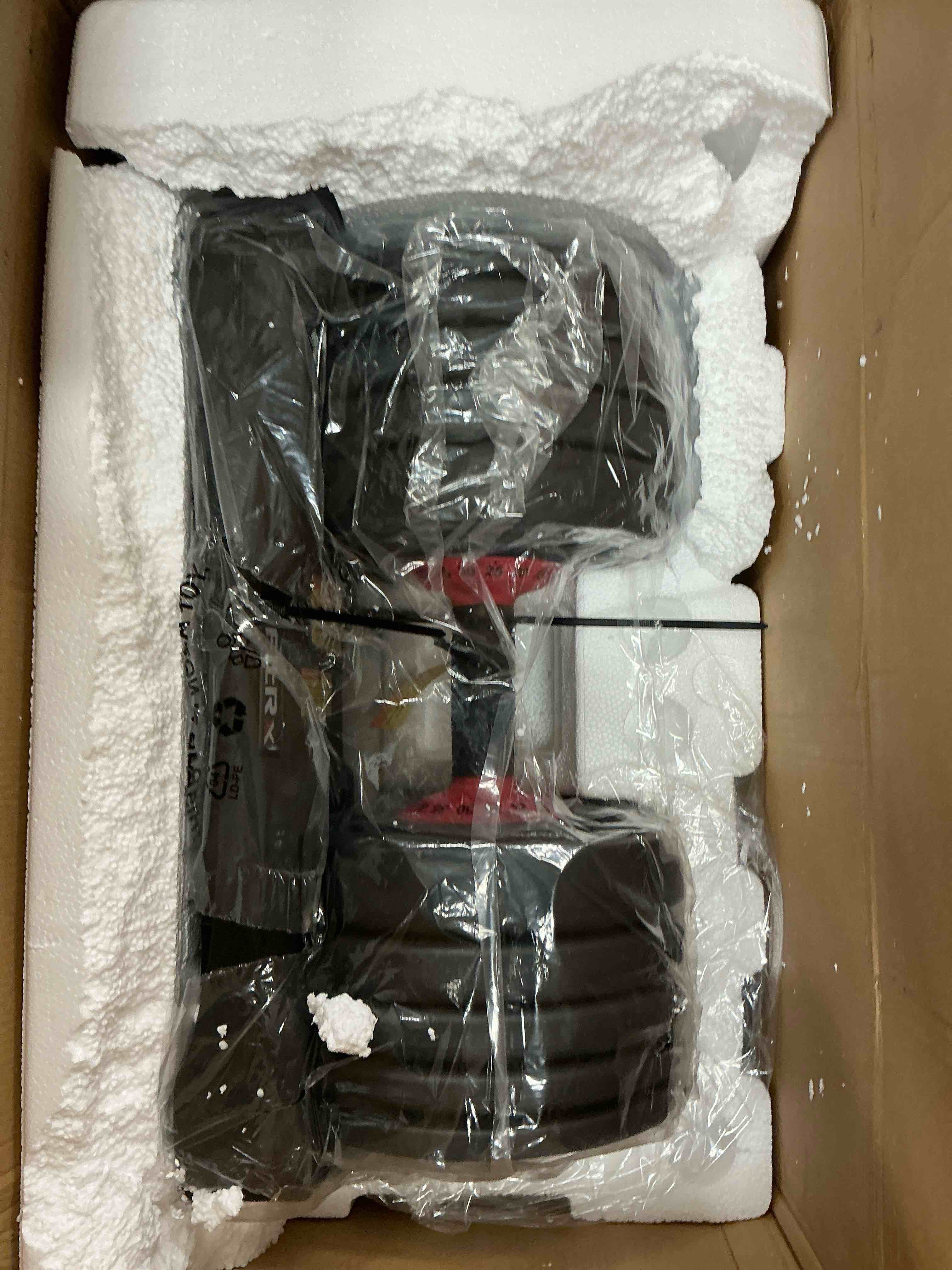 Condition photo showing New/Like New for FitRx SmartBell XL, 90lb Adjustable Dumbbell Set with Quick-Select Weights for Home Gym