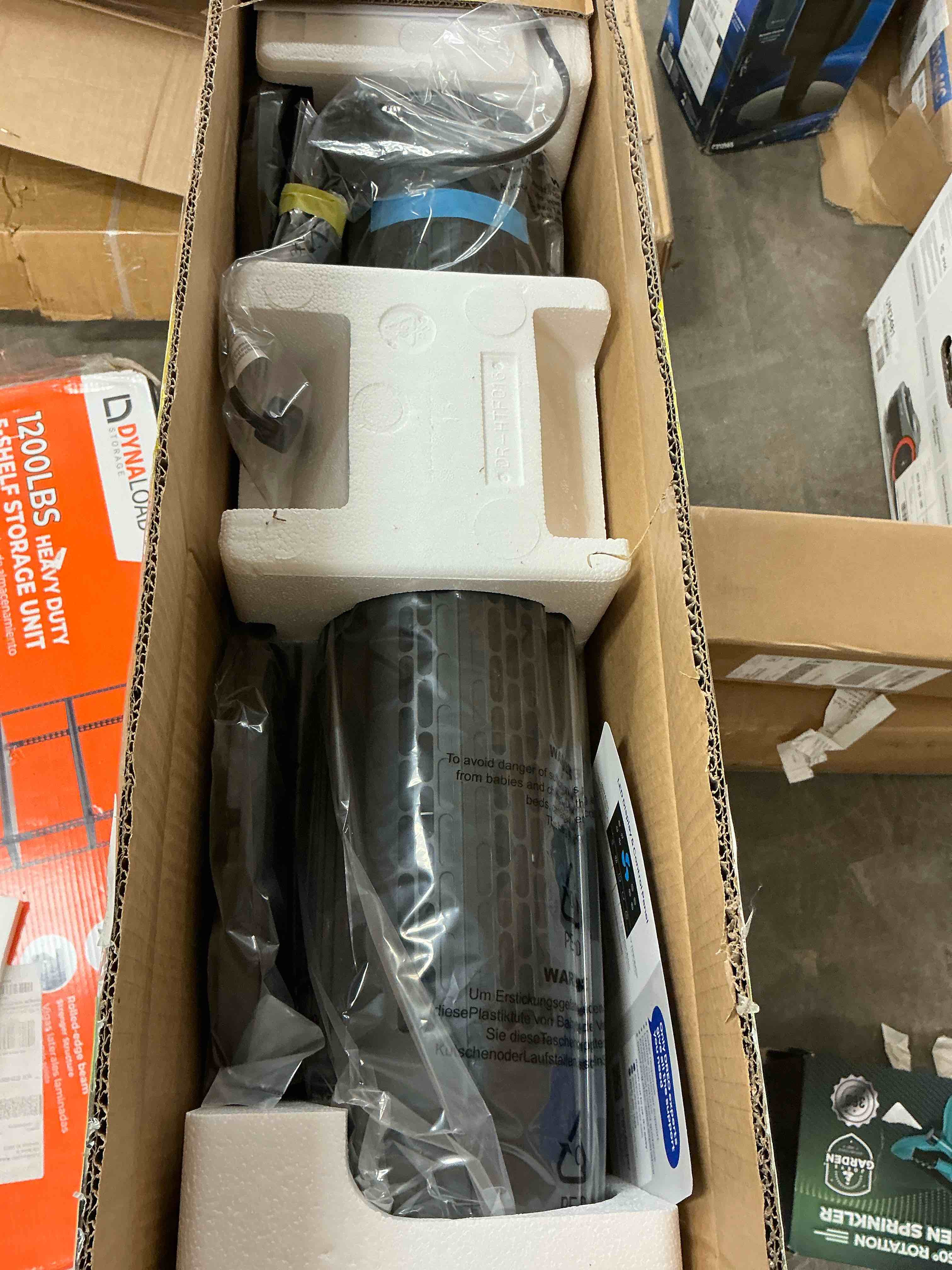 Condition photo showing New/Like New for DREO Tower Fans for Home, 32" Standing Floor Fan, 26 ft/S Bladeless Fan with Remote, 90° Oscillating, 3 Modes, 3 Speeds, LED Display, 8H Timer, Quiet Room Fan