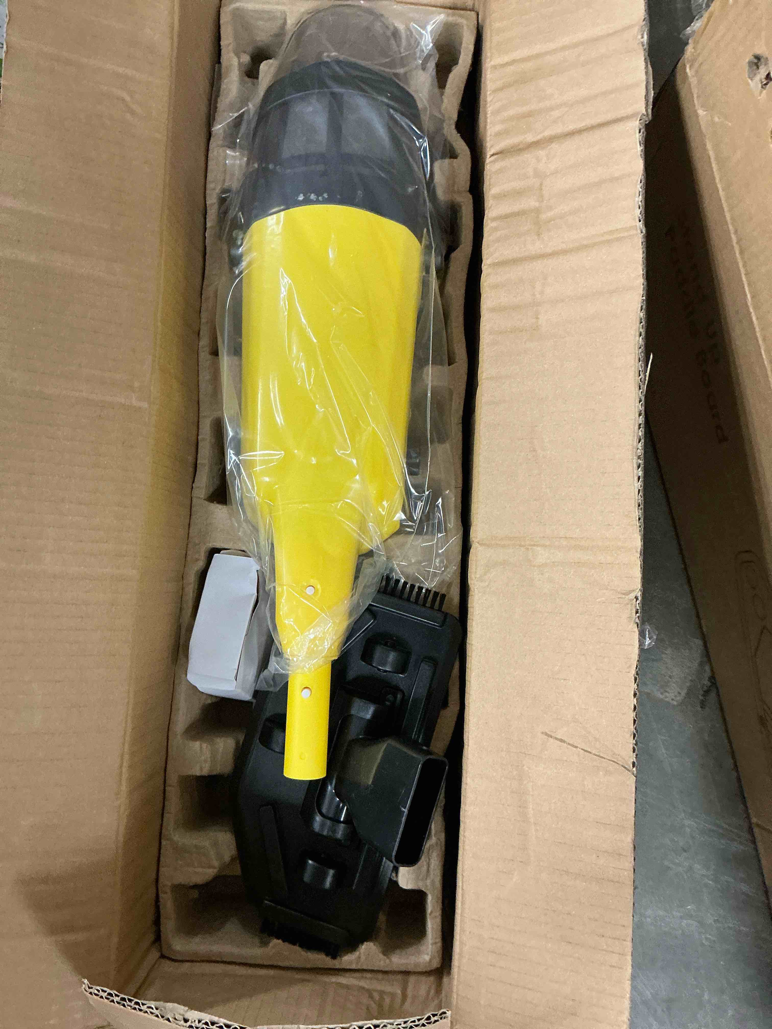 Condition photo showing New/Like New for (2025 New)Efurden Cordless Pool Vacuum, Handheld Pool Vacuum with Running Time up to 60-Minutes for Above Ground Pools, Spas and Hot Tubs, Yellow