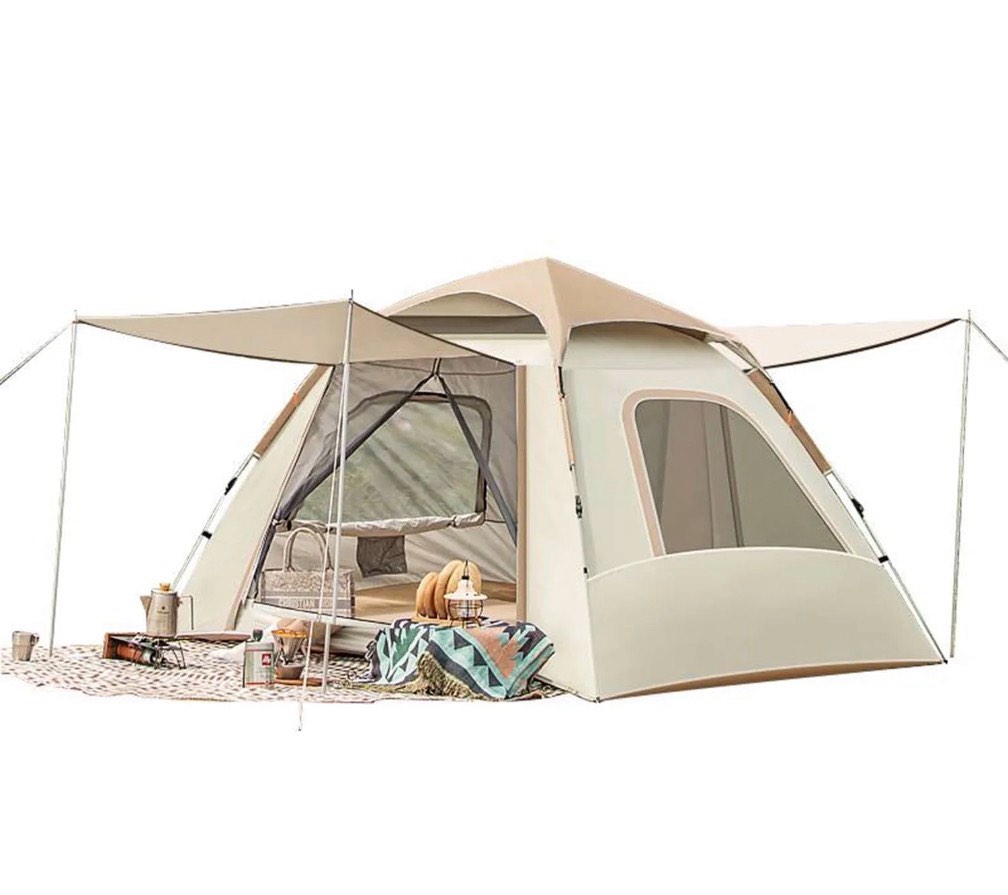 ggpg 4 person instant camping tent  automatic easy pop up tents for waterproof camping family beach