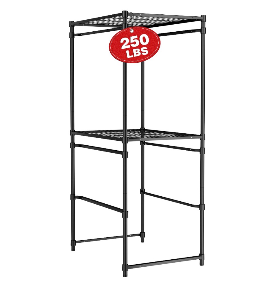workpro 250 lbs 5-tier bin storage rack for 27-gallon totes, heavy duty metal shelving units for garage, basement, pantry, kitchen, workspace, or laundry room, 30.5" x 22.5" x 69", black