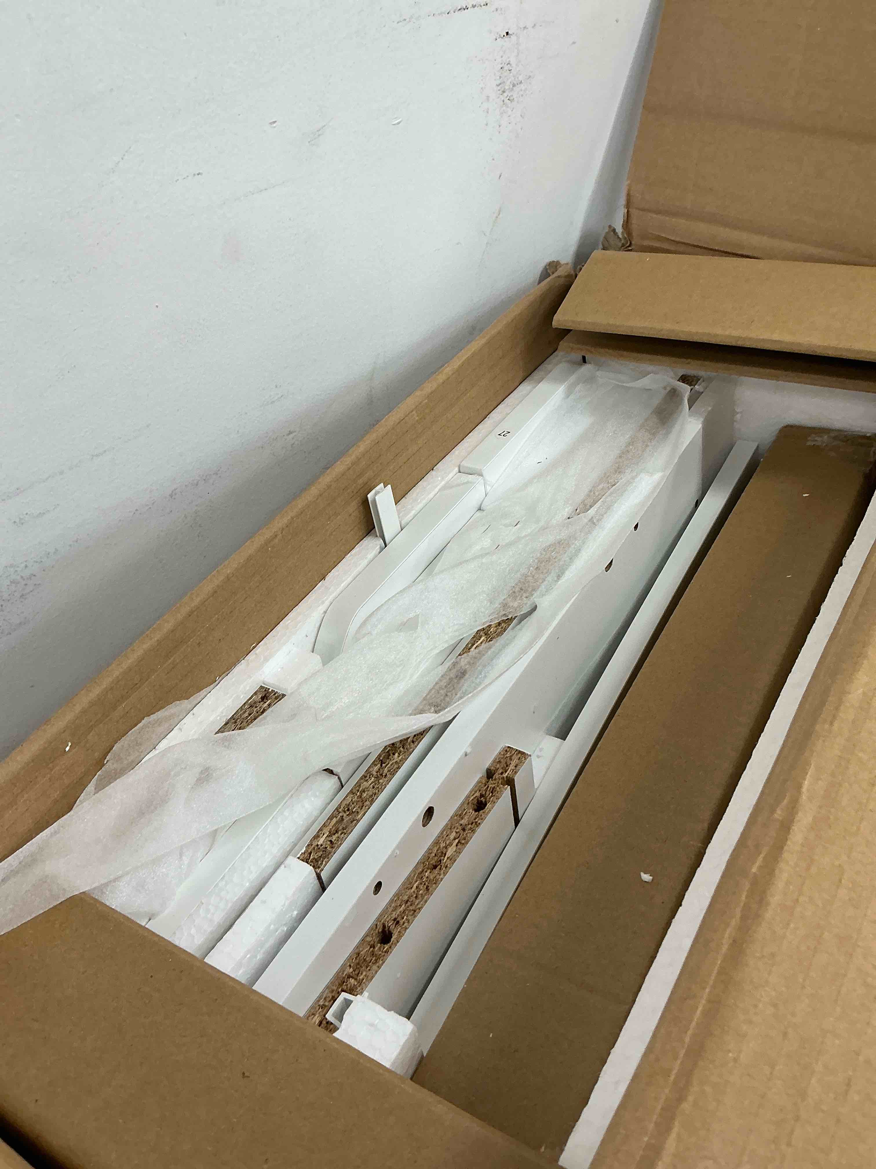 Condition photo showing New/Like New for ktaxon makeup vanity table for small spaces, vanity table set with charging station and sliding mirror, bedroom makeup table, white