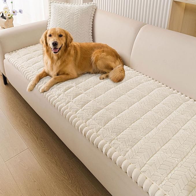 MDSASFD Boho Couch Cover Non Slip Sofa Cover Washable for Dogs, Sectional Couch Covers Soft, Plush S