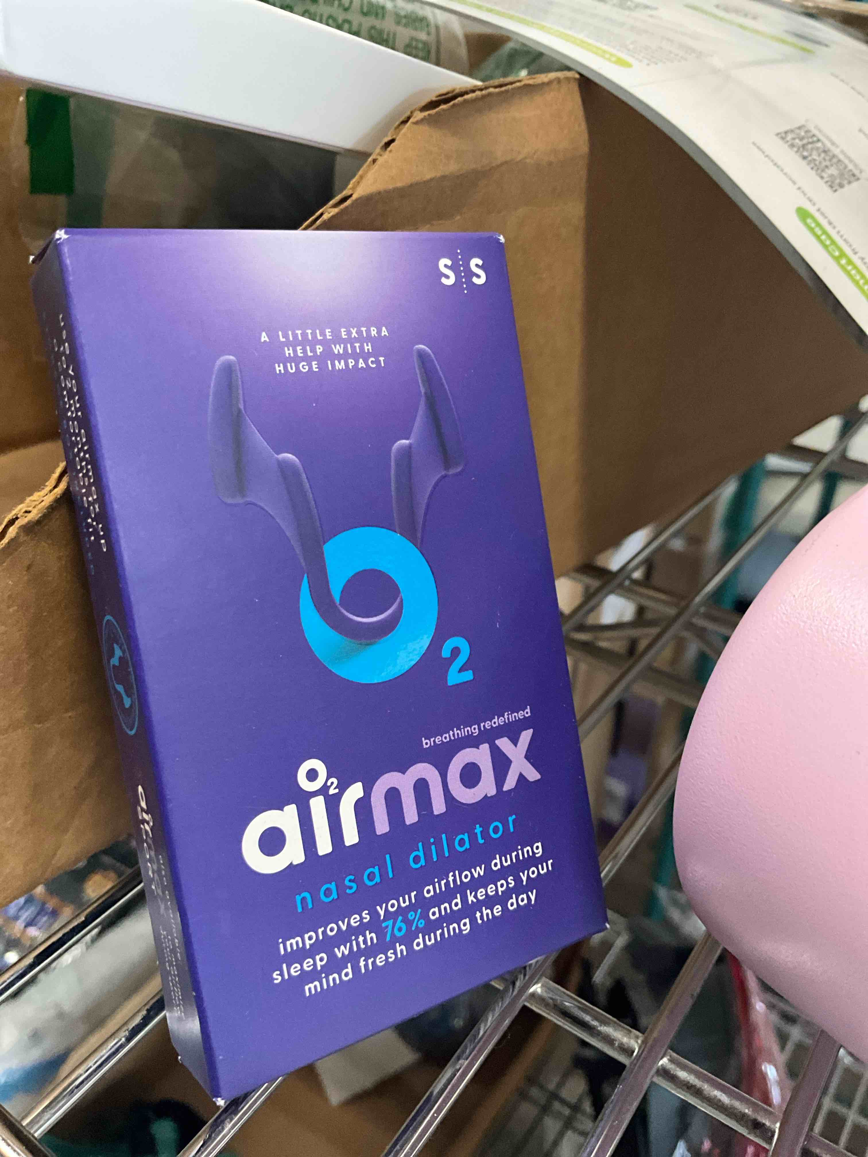 Condition photo showing Good Condition for airmax nasal dilators for sleeping - 76% more airflow - anti snore device - breathe freely through the nose - sinus relief, sleep aid and snoring solution - 2x small blue - 6 month relief