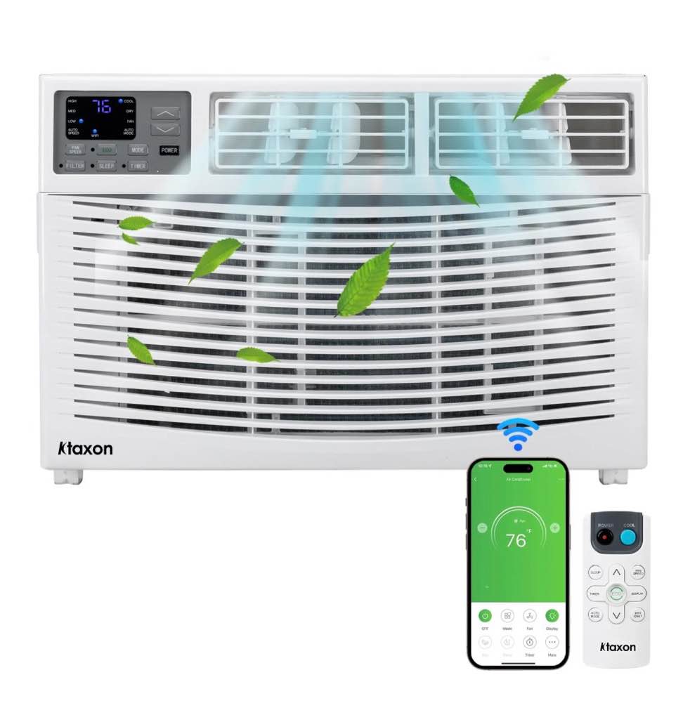 Ktaxon 24000BTU Window Air Conditioner With WiFi and Eco Mode for Medium Rooms