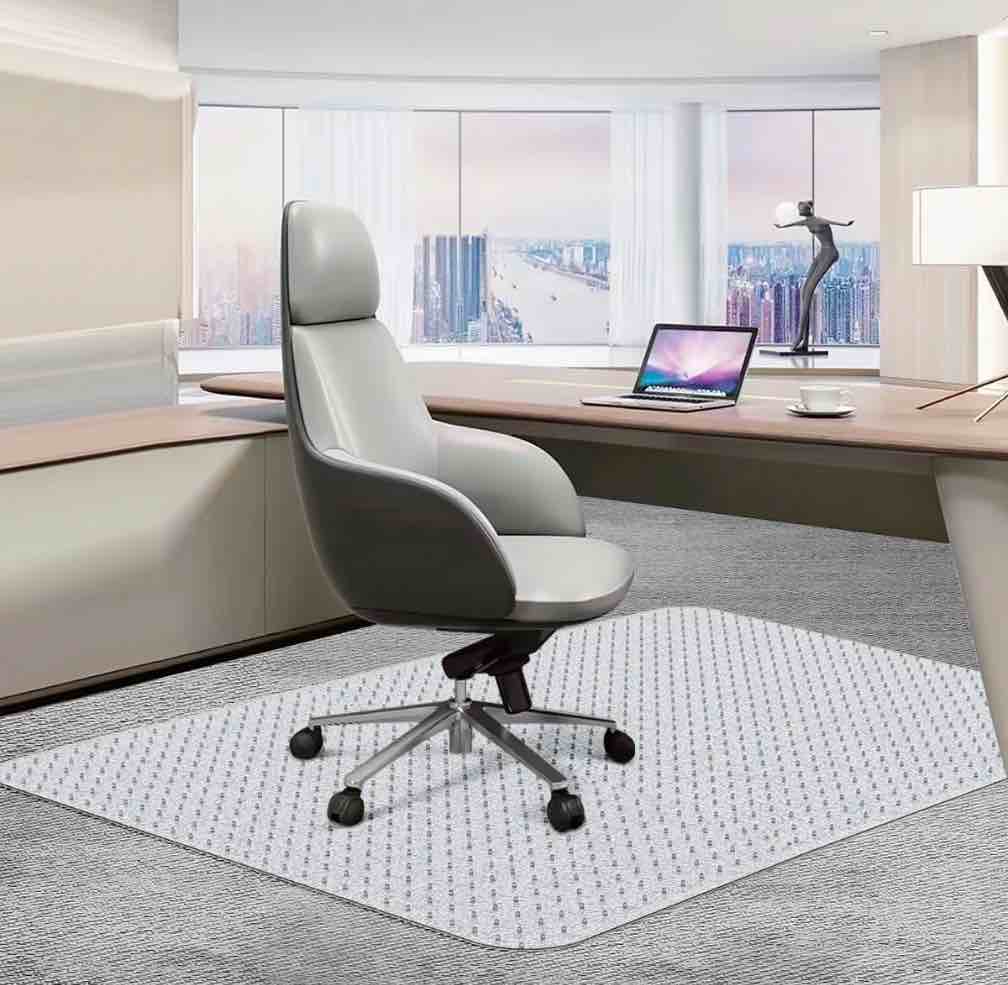 gped office chair mat for carpet, 30" x 48" rectangle carpet protector mat, sturdy carpet chair mat with studs for office, home and gaming floor