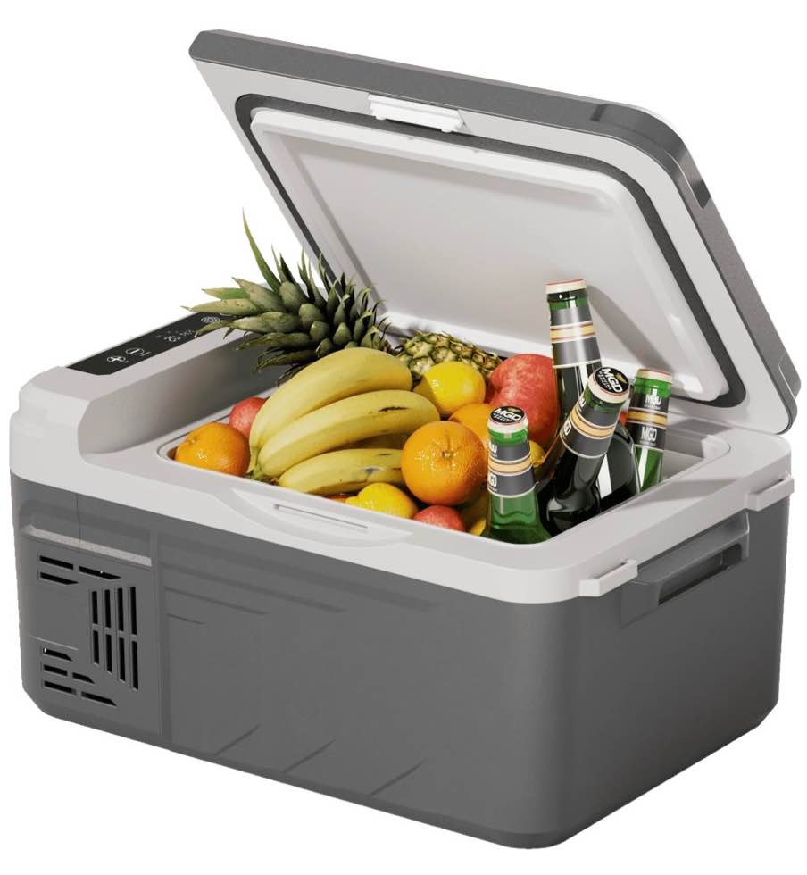 simzlife 12 volt refrigerator, 11 quart (10l) car fridge, car refrigerator -4?~68?, portable freezer for rv, camping, travel