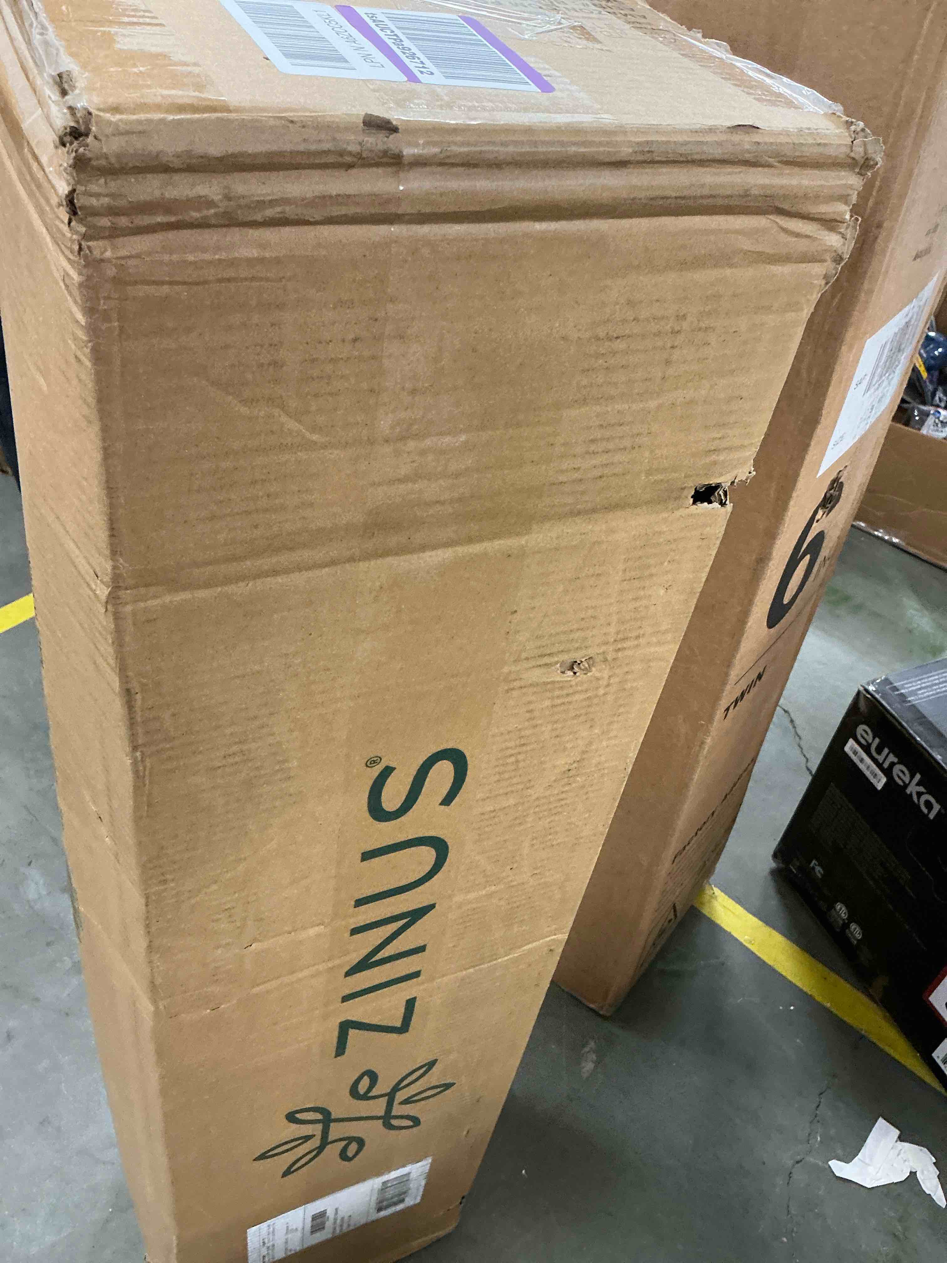 Condition photo showing New/Like New for zinus 9 inch full wonderbox(tm) smart box spring, quick assembly mattress foundation, durable metal frame, grey full 9 inch new quick assembly