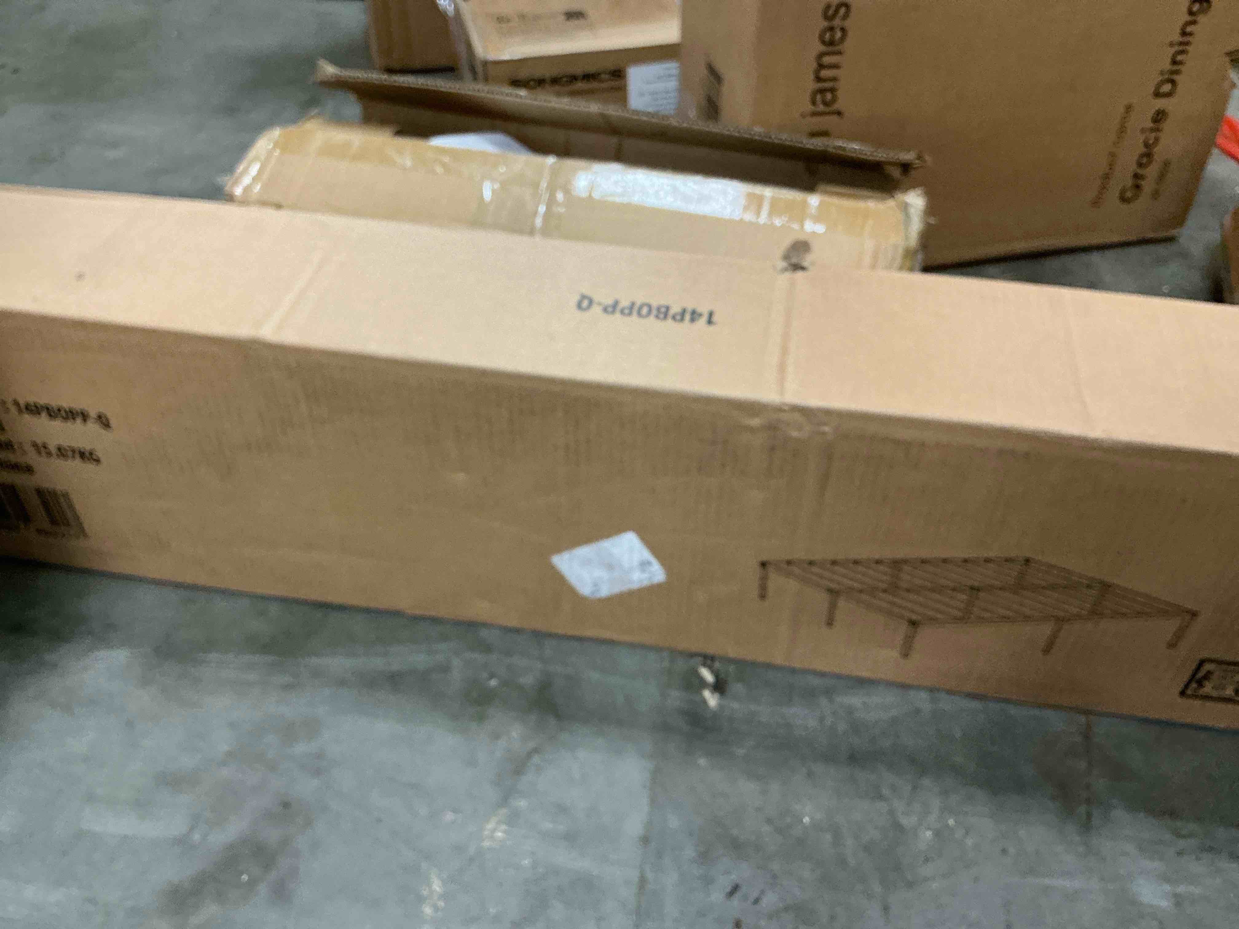 Condition photo showing New/Like New for amazon basics-metal bed frame, non-foldable platform bed, easy assembly, queen, 60w x 80l in, black queen 14 inch ( non - foldable)
