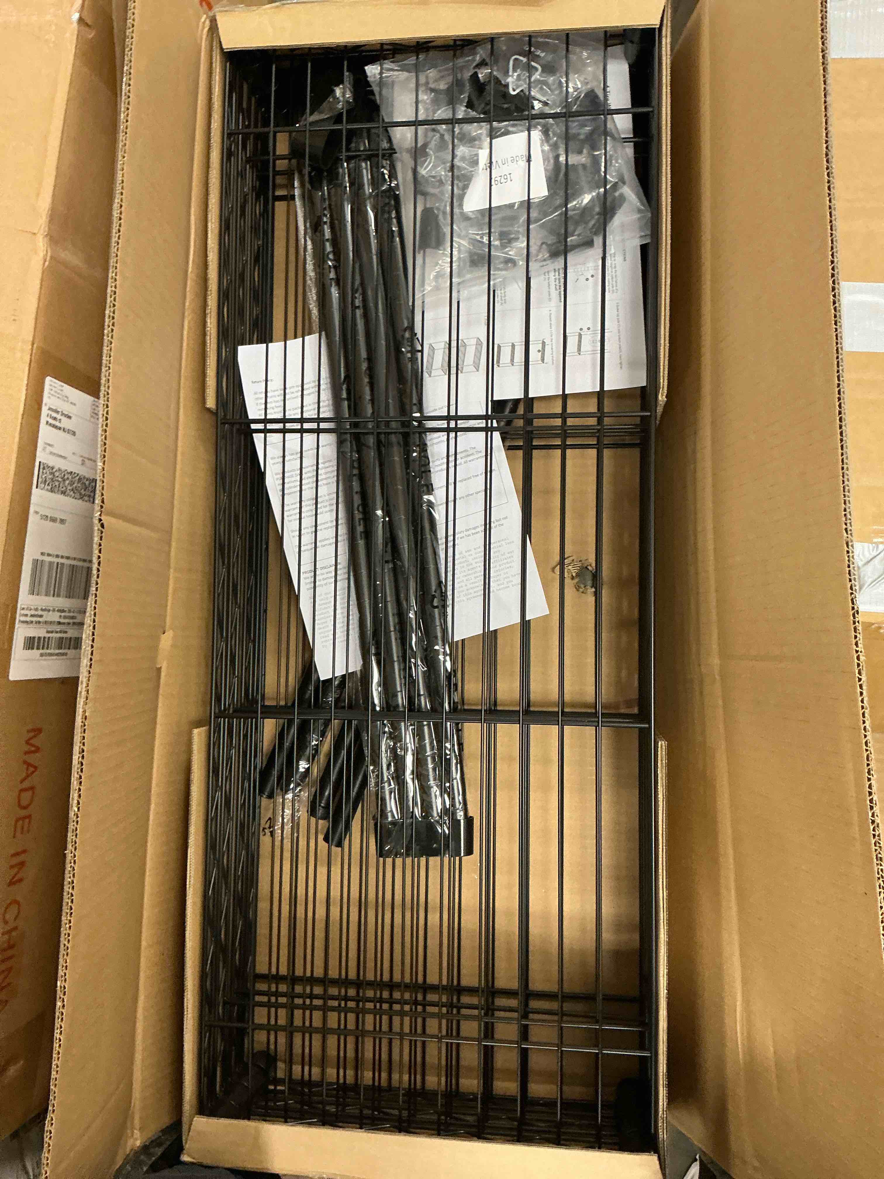 Condition photo showing Good Condition for bestoffice 4 shelf wire shelving unit garage nsf wire shelf metal storage shelves heavy duty height adjustable for 1000 lbs capacity black