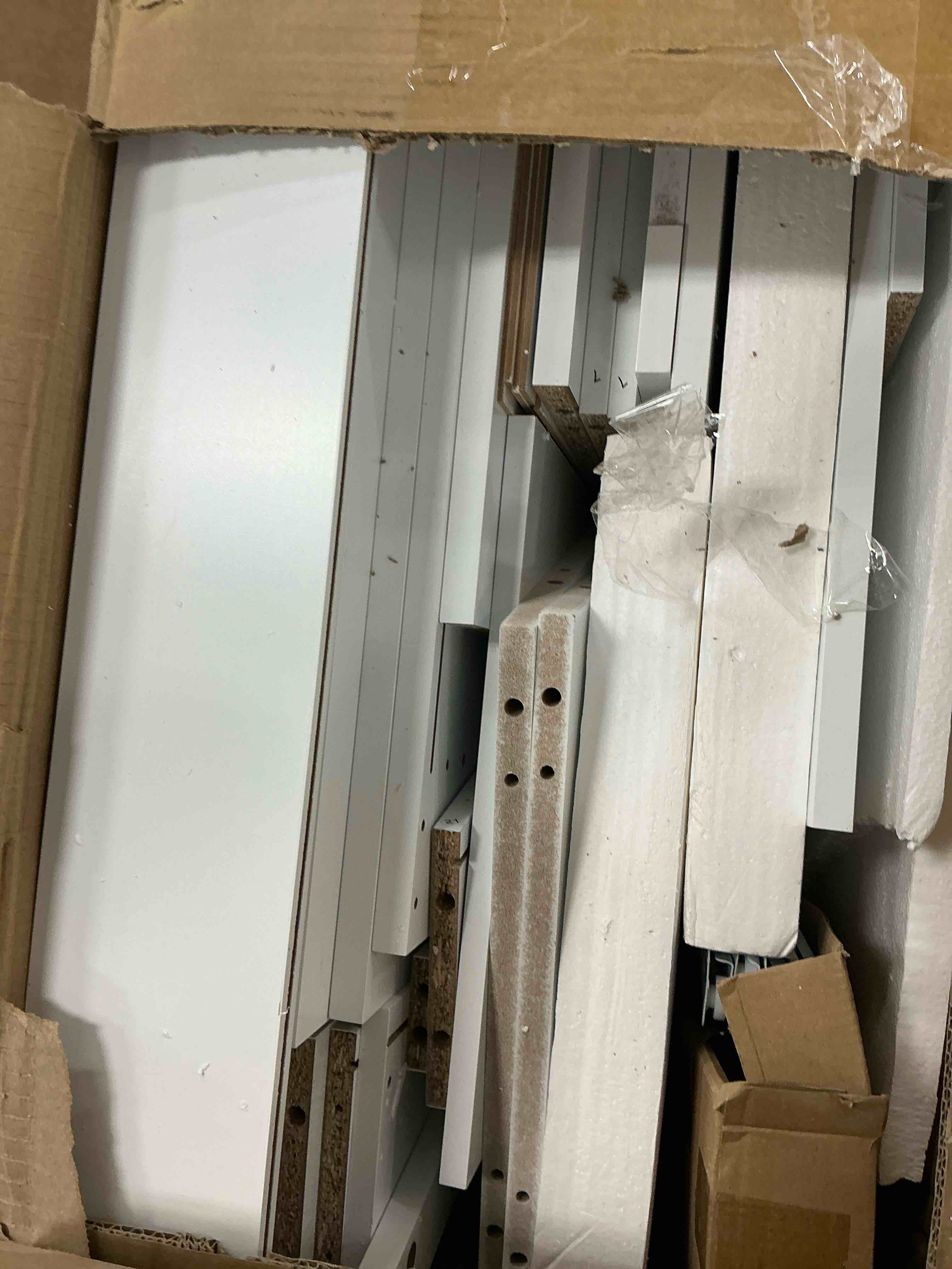 Condition photo showing Good Condition for homfa 67" kitchen pantry with microwave stand, freestanding kitchen cupboard with 5 doors, 2 drawers and 3 side shelf, hutch cabinet for dining room, white