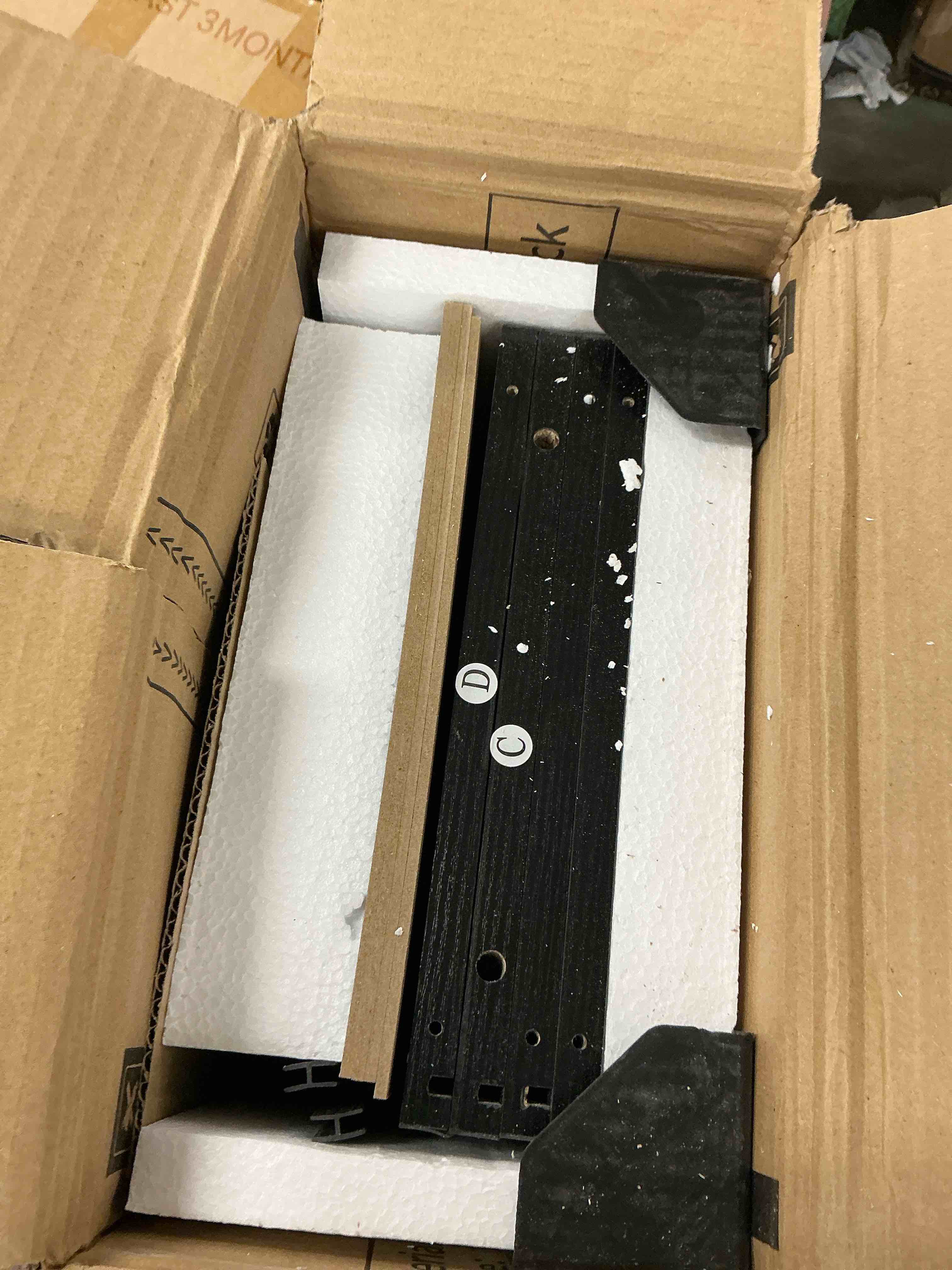 Condition photo showing New/Like New for casacomoda tall bookcase, bookshelf, 5-tier display storage shelf, space-saving bookshelf for living room, bedroom, home office, black