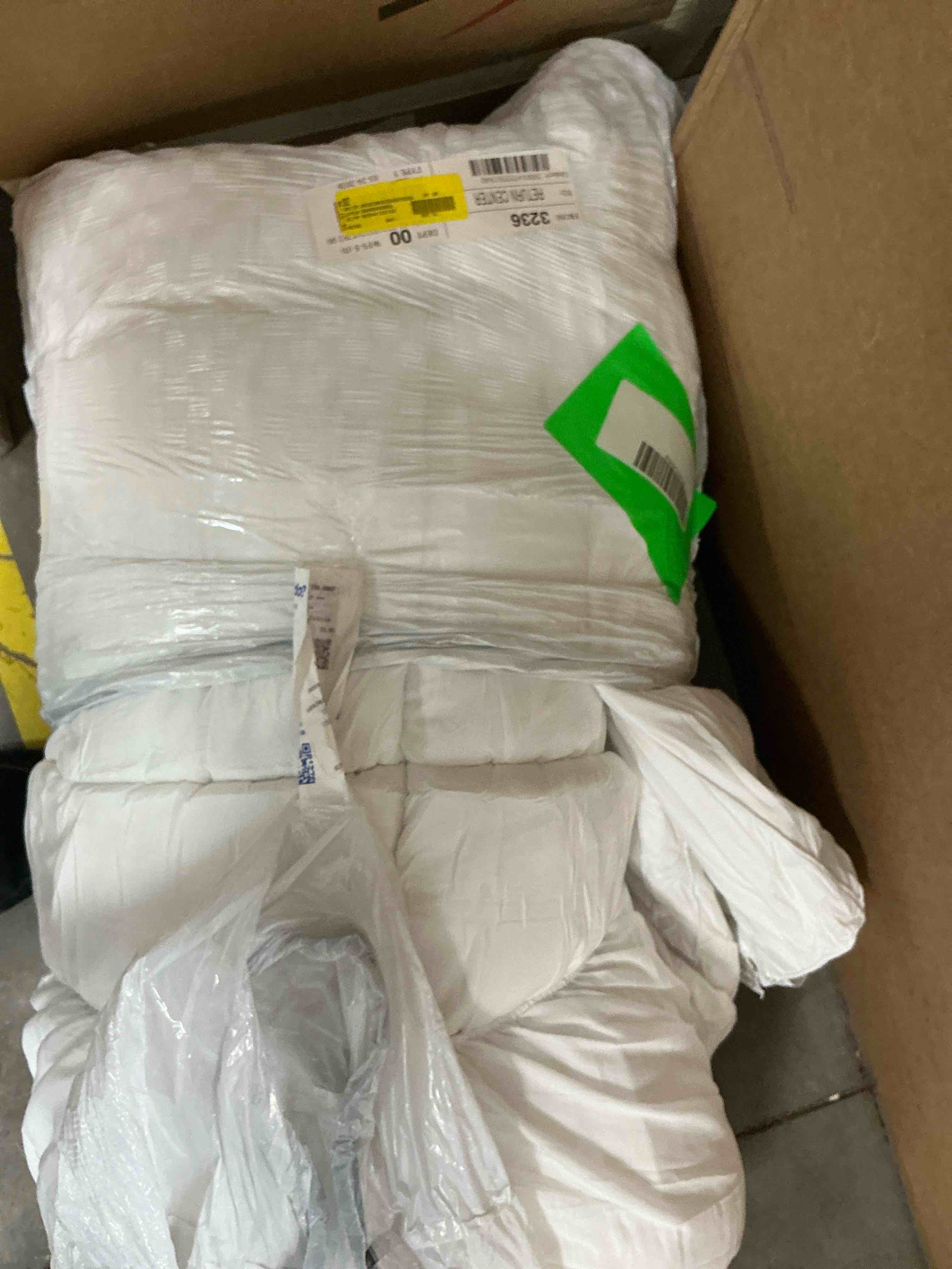 Condition photo showing Good Condition for emonia 100% 400tc mattress topper queen for back pain, 900gsm mattress pad pillow top, quilted fitted mattress protector cover with 8-21" deep elastic pocket, soft comfort breathable (white, queen)