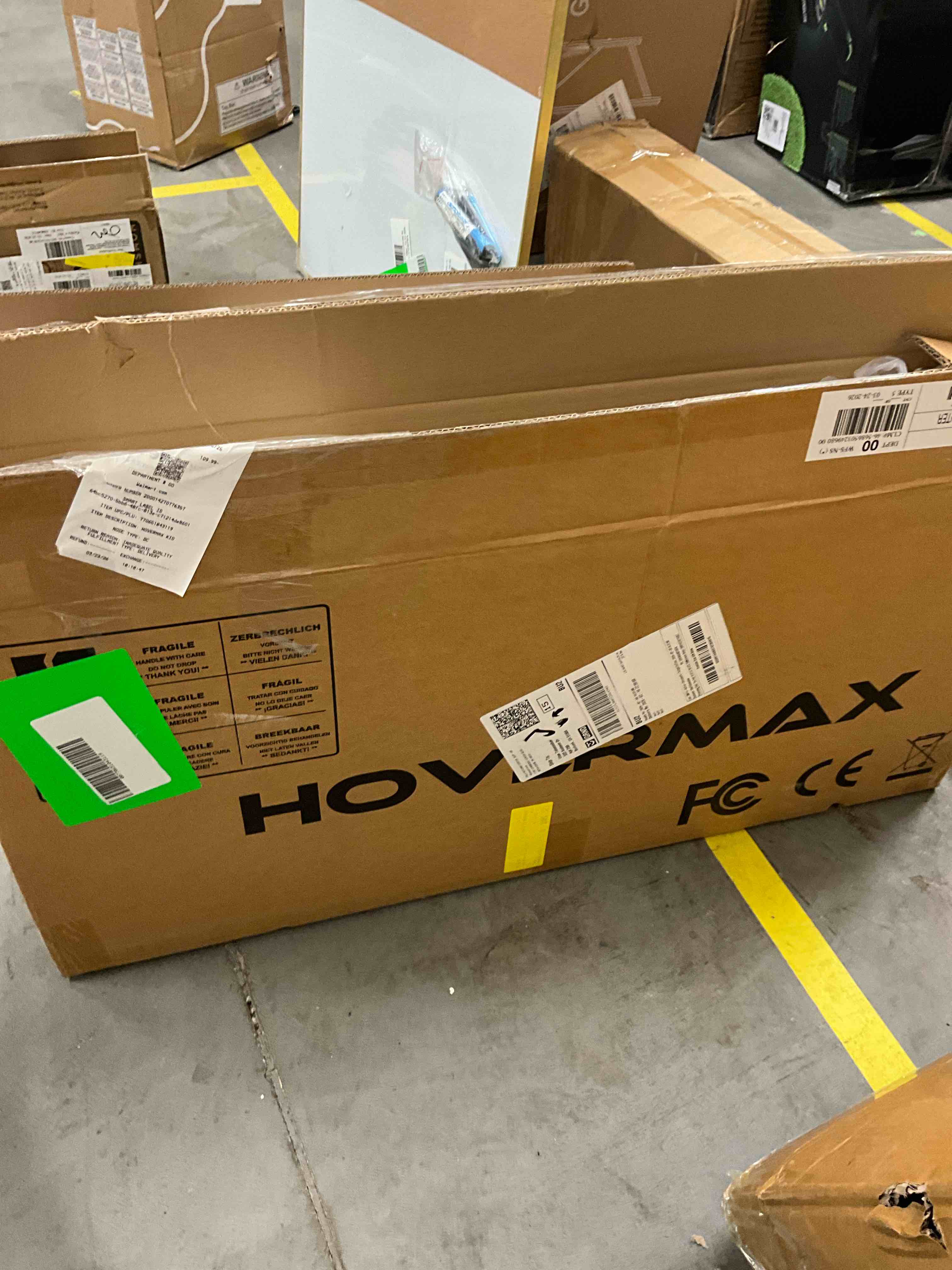 Condition photo showing New/Like New for hovermax kids electric scooter - ages 6-12, 10mph, 9.3mi range w/ 7-color lights & 7" tires