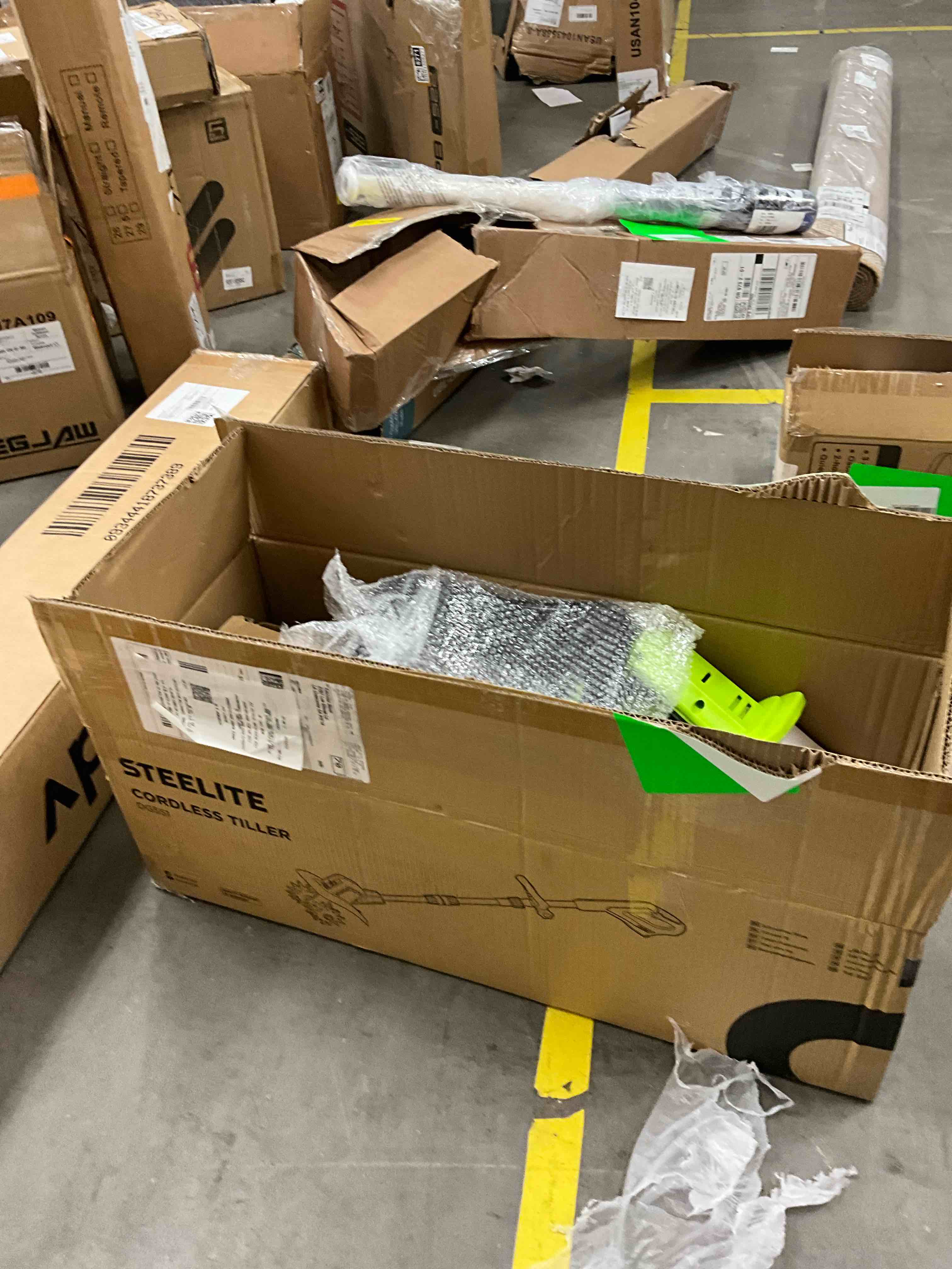 Condition photo showing Good Condition for steelite 21v cordless tiller cultivator 9-inch electric garden tiller 360rpm battery powered garden cultivator lightweight rototiller and tiller for