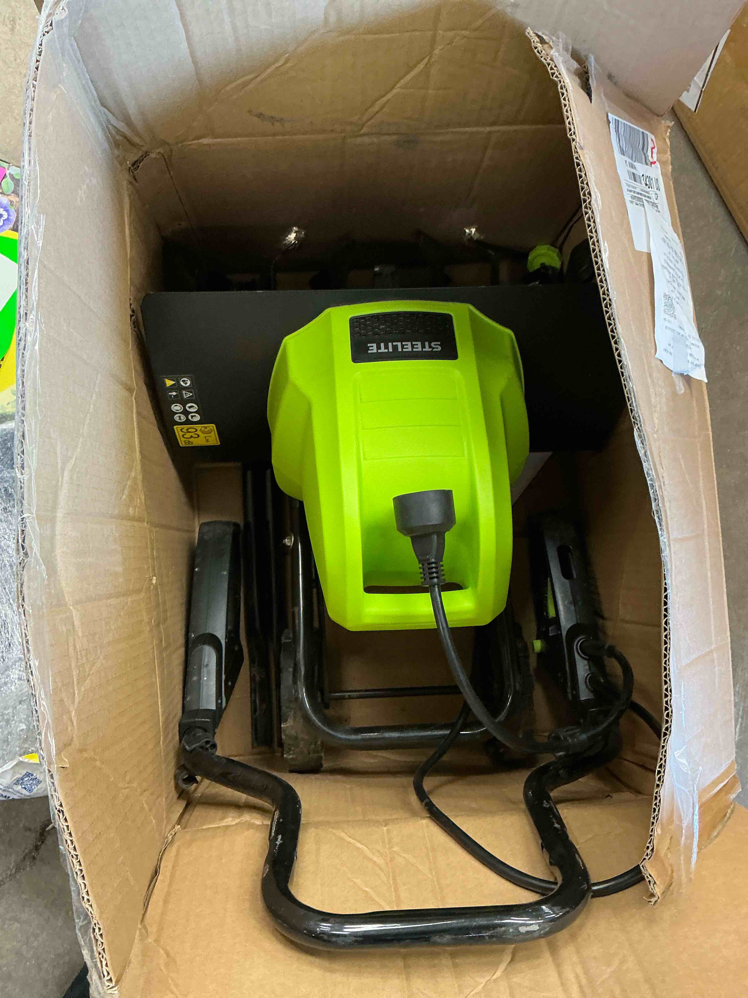 Condition photo showing Good Condition for steelite 14-inch corded electric tiller,10-amp electric tiller and cultivator for gardening, lightweight rototiller