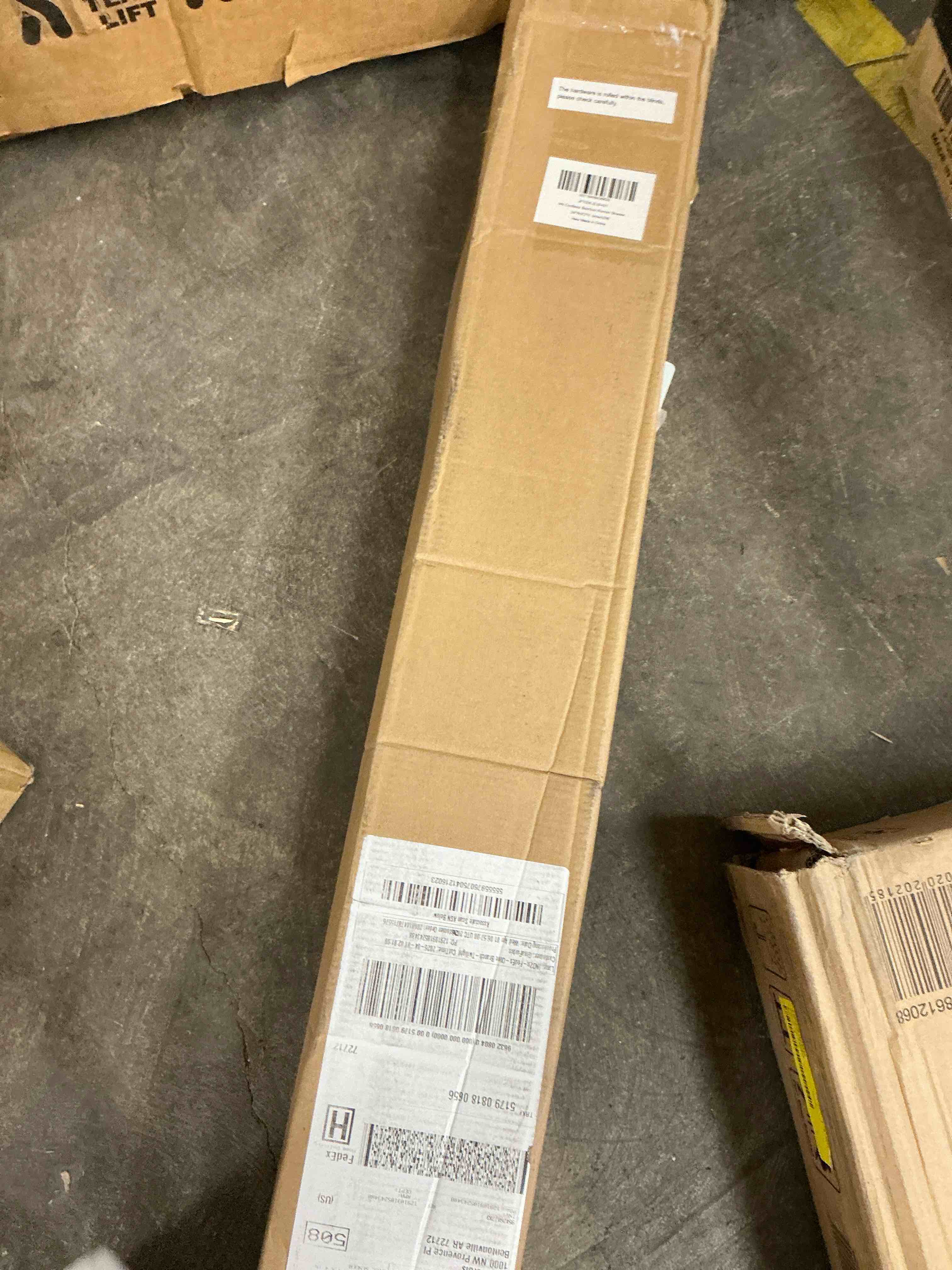 Condition photo showing New/Like New for lazblinds no tools no drill cordless bamboo roman shades  light filtering window treatment  roll up bamboo blinds for window 34   w x 72   h  brown