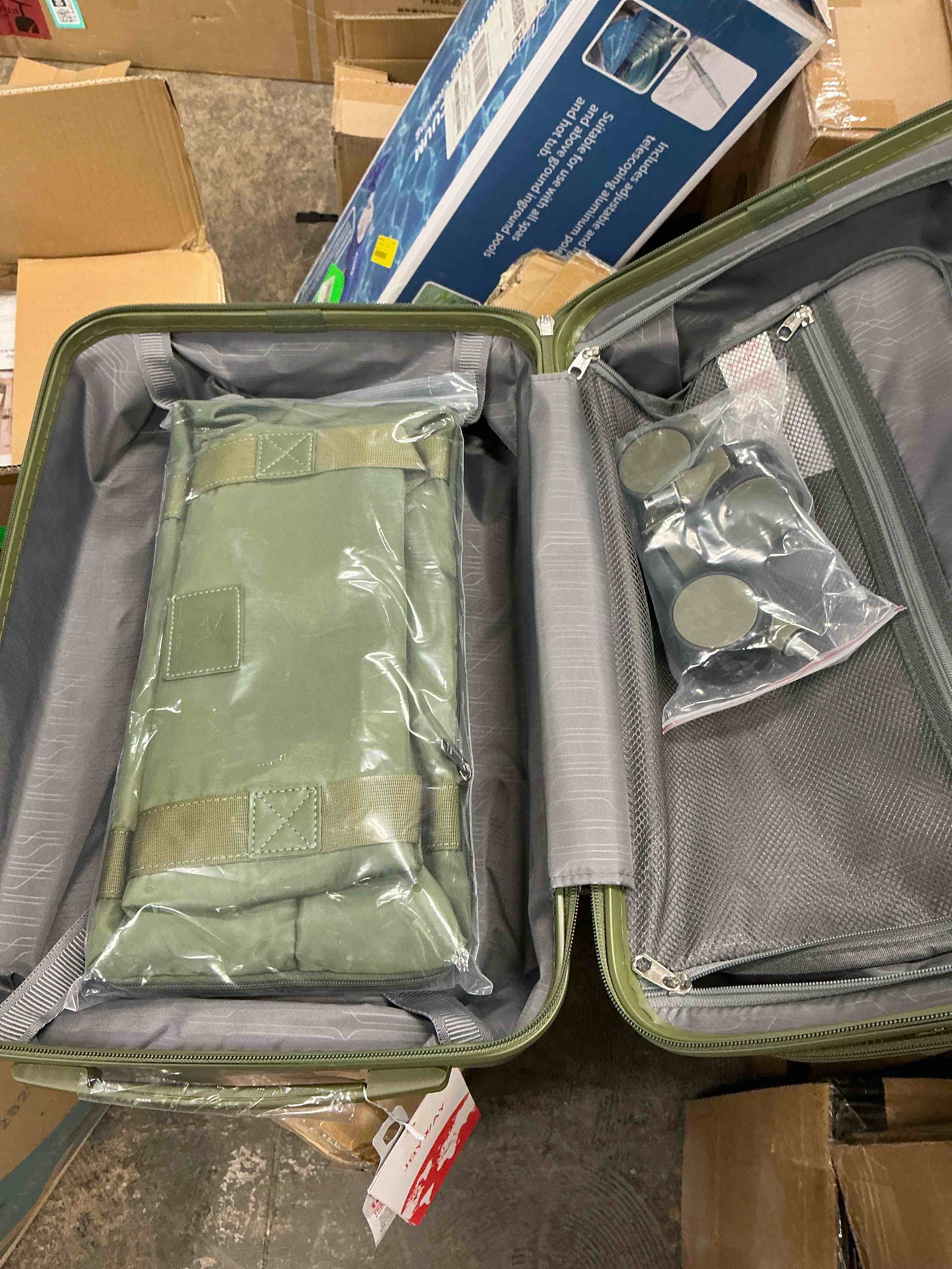 Condition photo showing New/Like New for joyway 3-piece carry-on luggage set with spinner wheels tsa lock, lightweight hardshell set 20