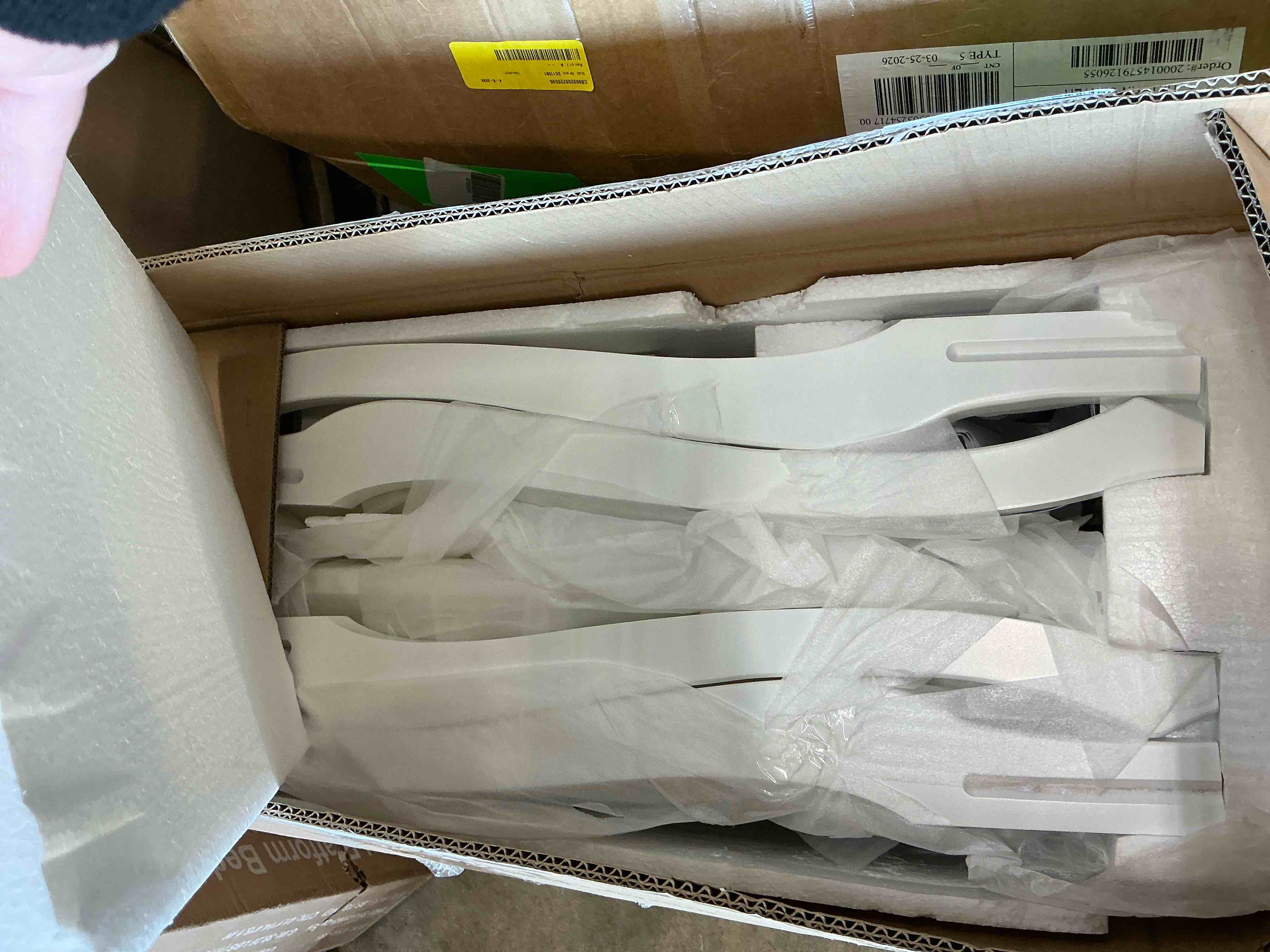 Condition photo showing New/Like New for ktaxon elegance white dressing table vanity table and stool set wood makeup desk with 4 drawers & mirror