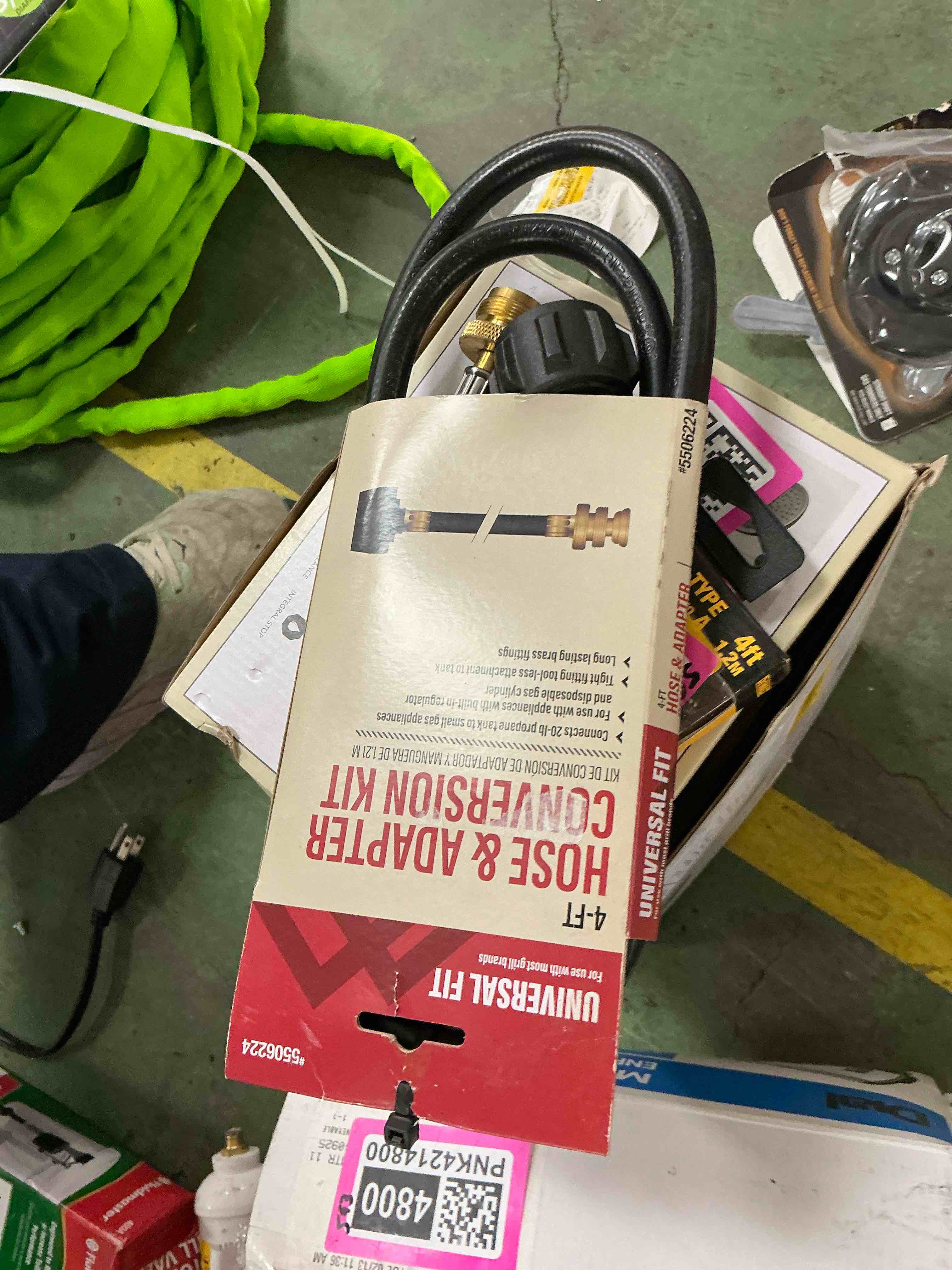 Condition photo showing Good Condition for master forge 3/8-in pvc/zinc 1-lb to 20-lb lp hose and adapter