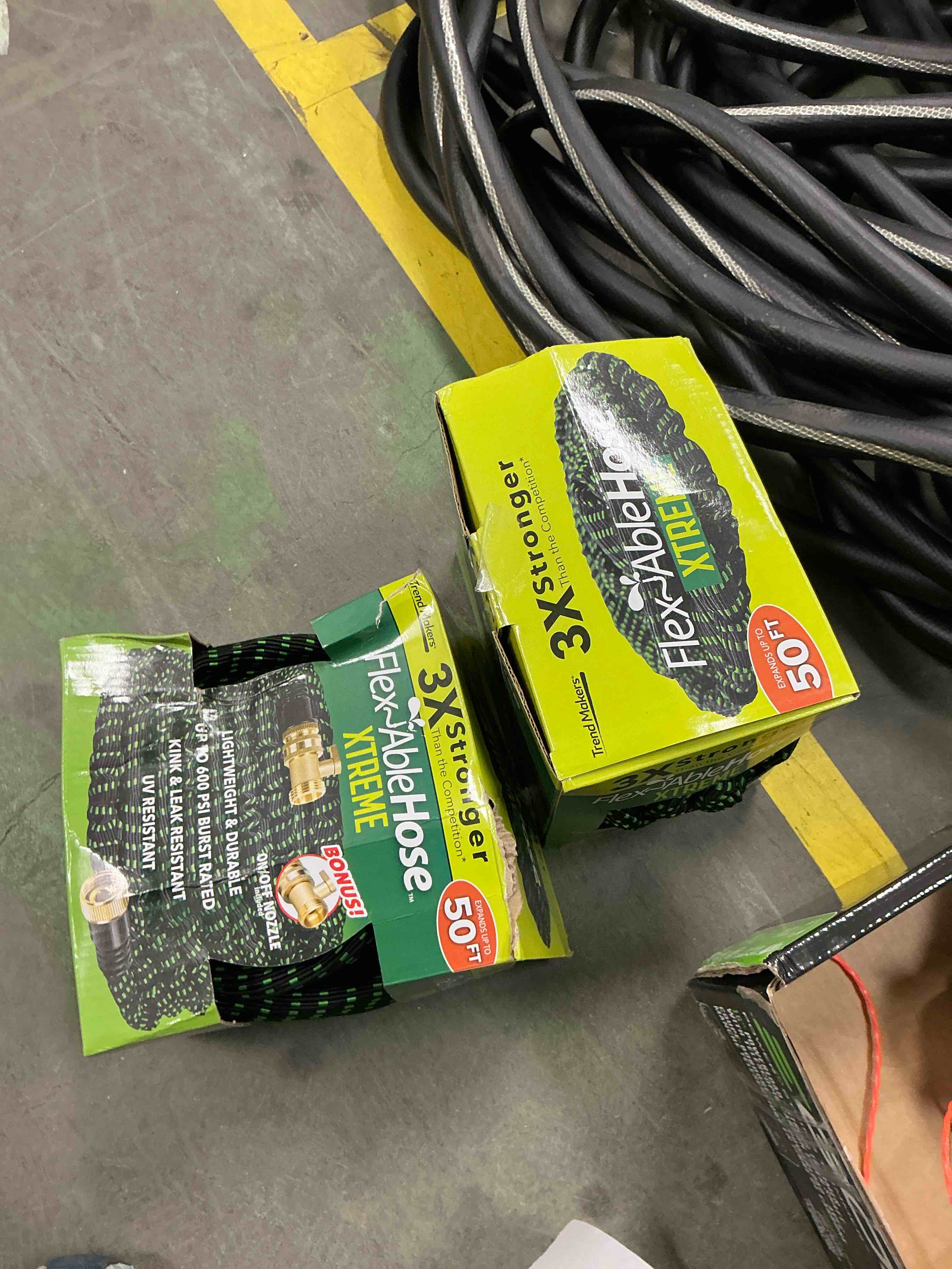 Condition photo showing Good Condition for flex-able hose xtreme 1-in x 50-ft kink free woven green hose