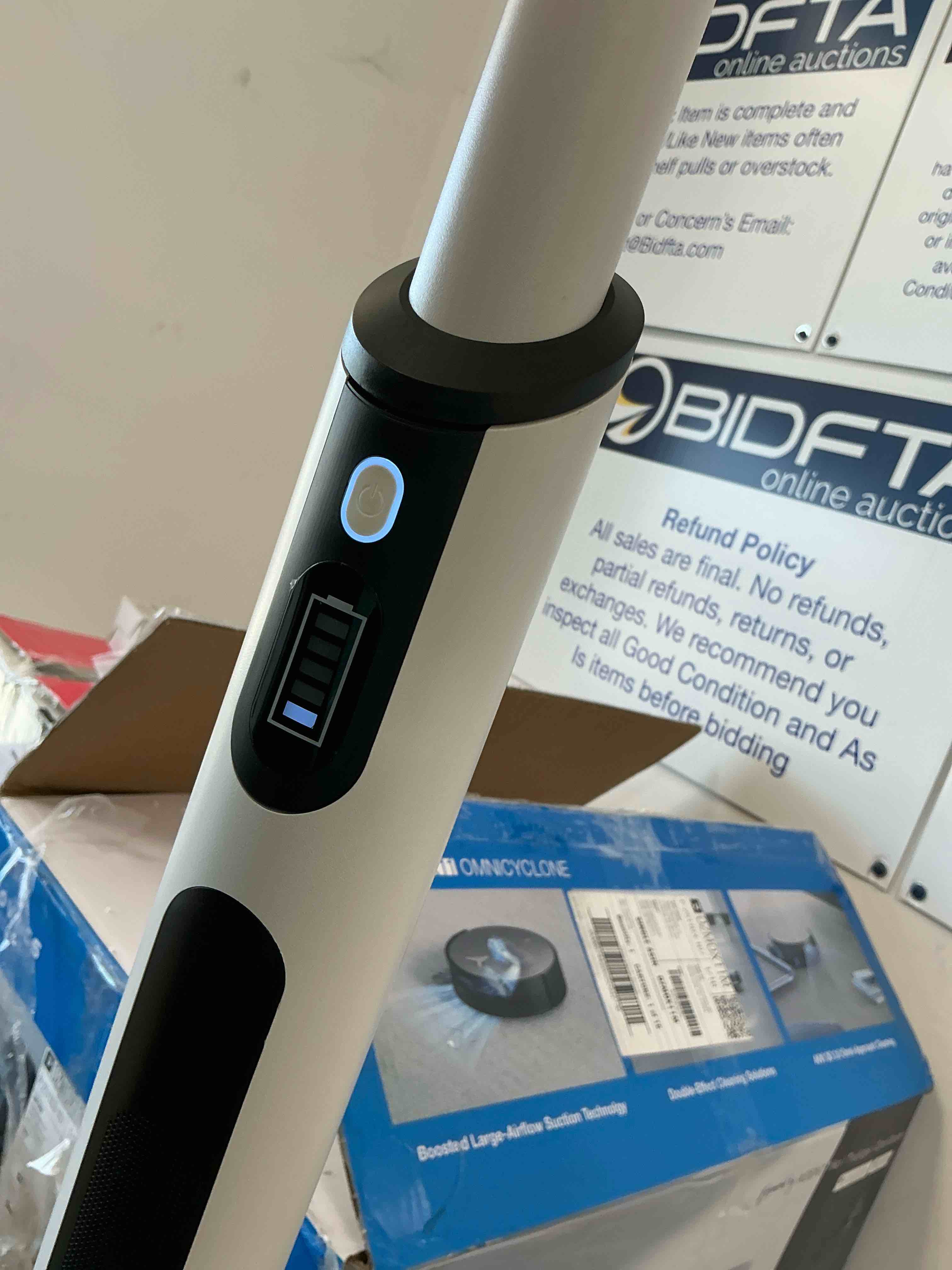 Condition photo showing As Is for 32 inch standing monitor tablet class led full hd smart touch screen rollable motion viewglow