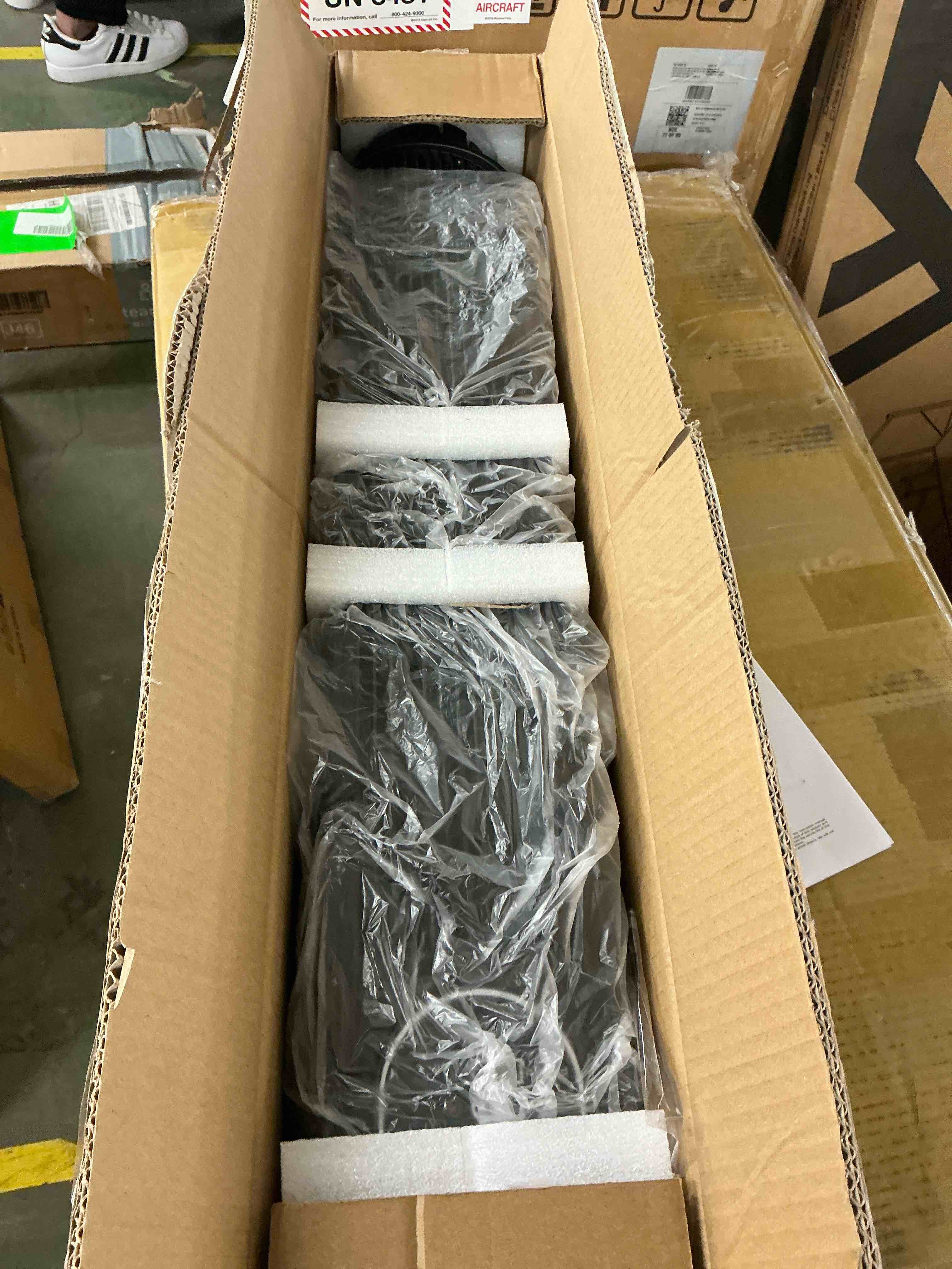 Condition photo showing New/Like New for nftigb tower fan for home, oscillating quiet fans with remote, 9h timer, 3 speeds, 30inch, black, 2026, new