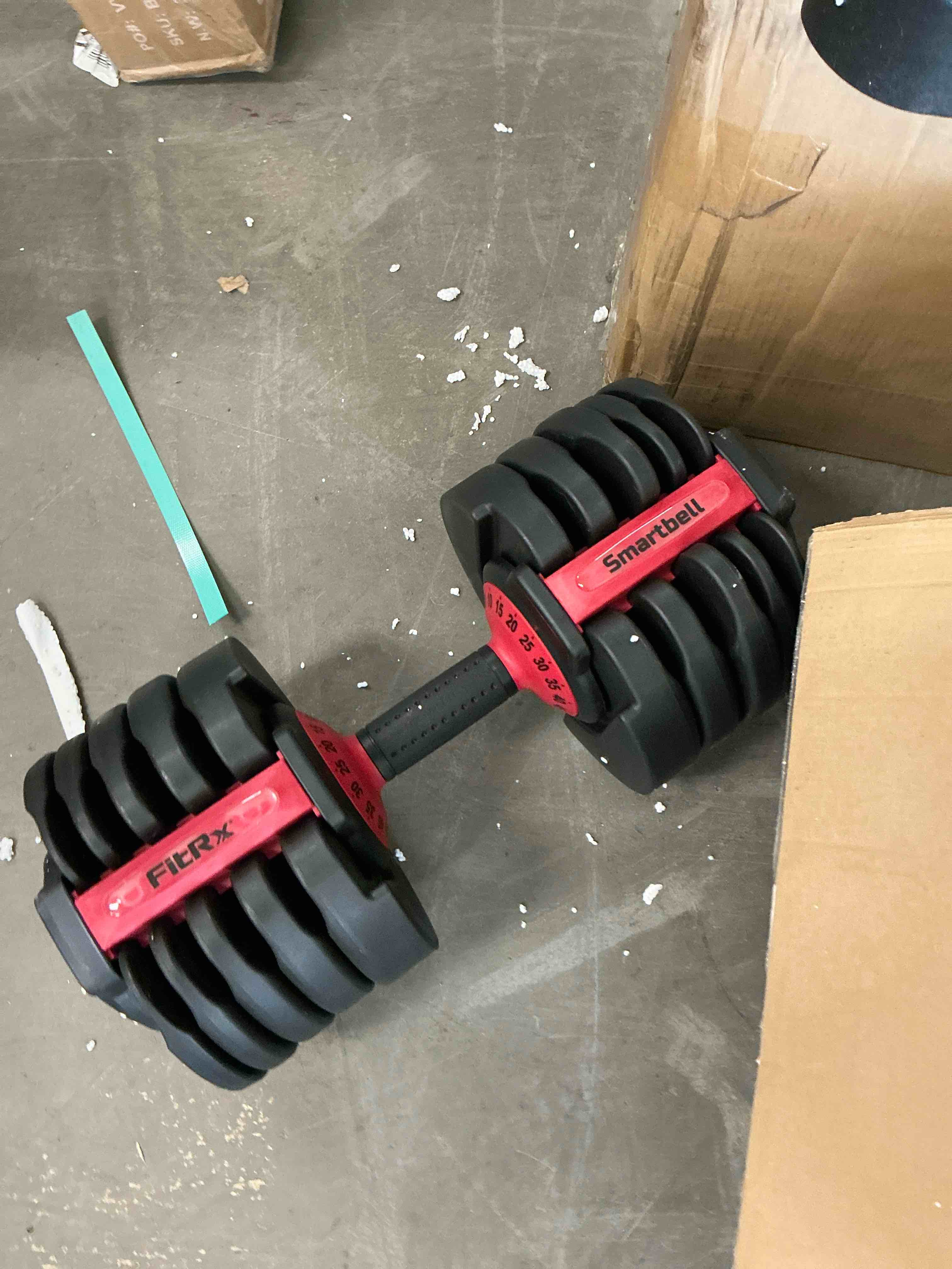 Condition photo showing New/Like New for fitrx smartbell xl, 90lb adjustable dumbbell set with quick-select weights for home gym