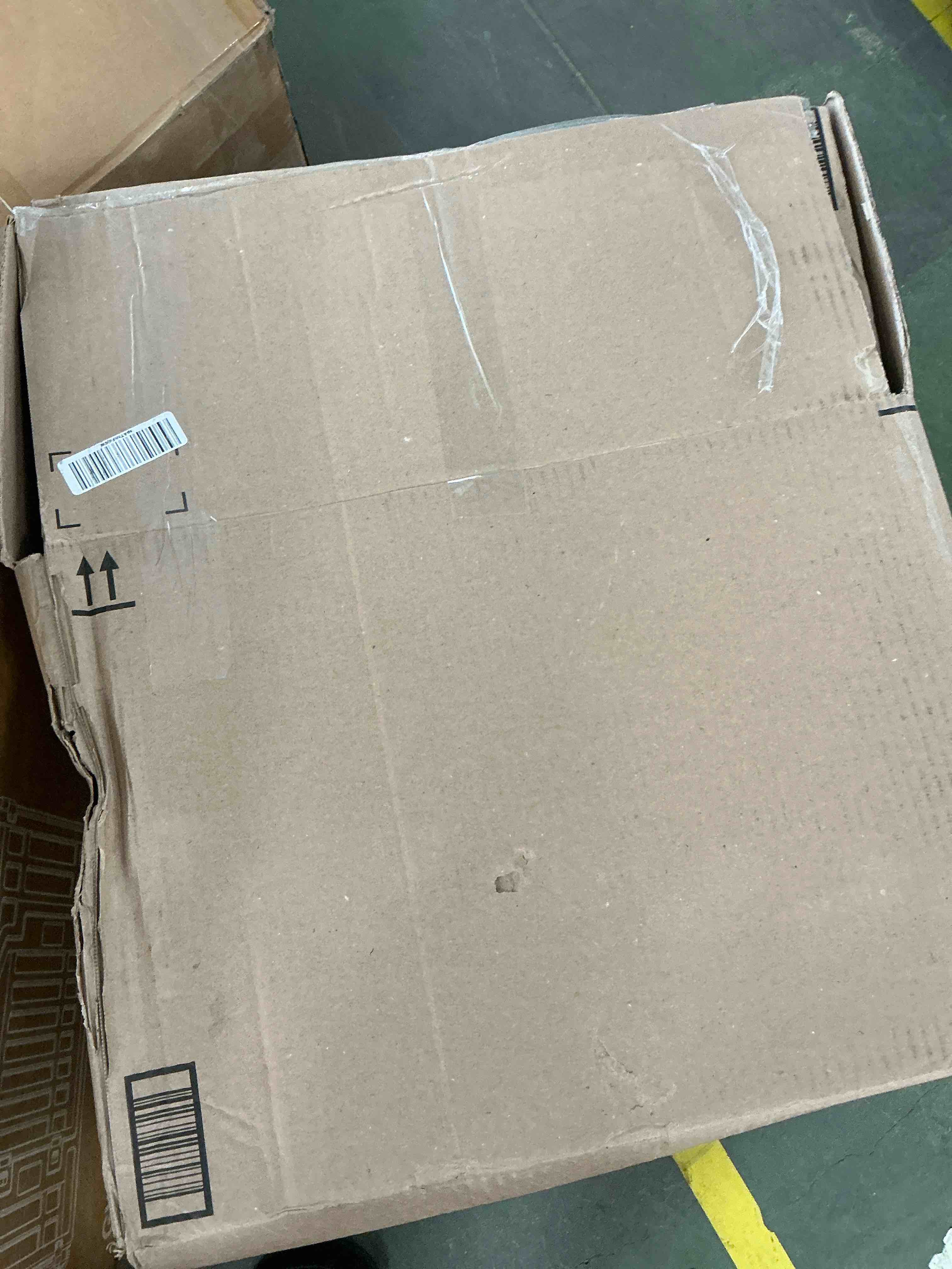 Condition photo showing As Is for segmart 4 burner bbq propane gas grill  stainless steel 40 000 btu patio garden barbecue grill with folding side tables  hanging basket & thermometer  perfect for camping  outdoor cooking