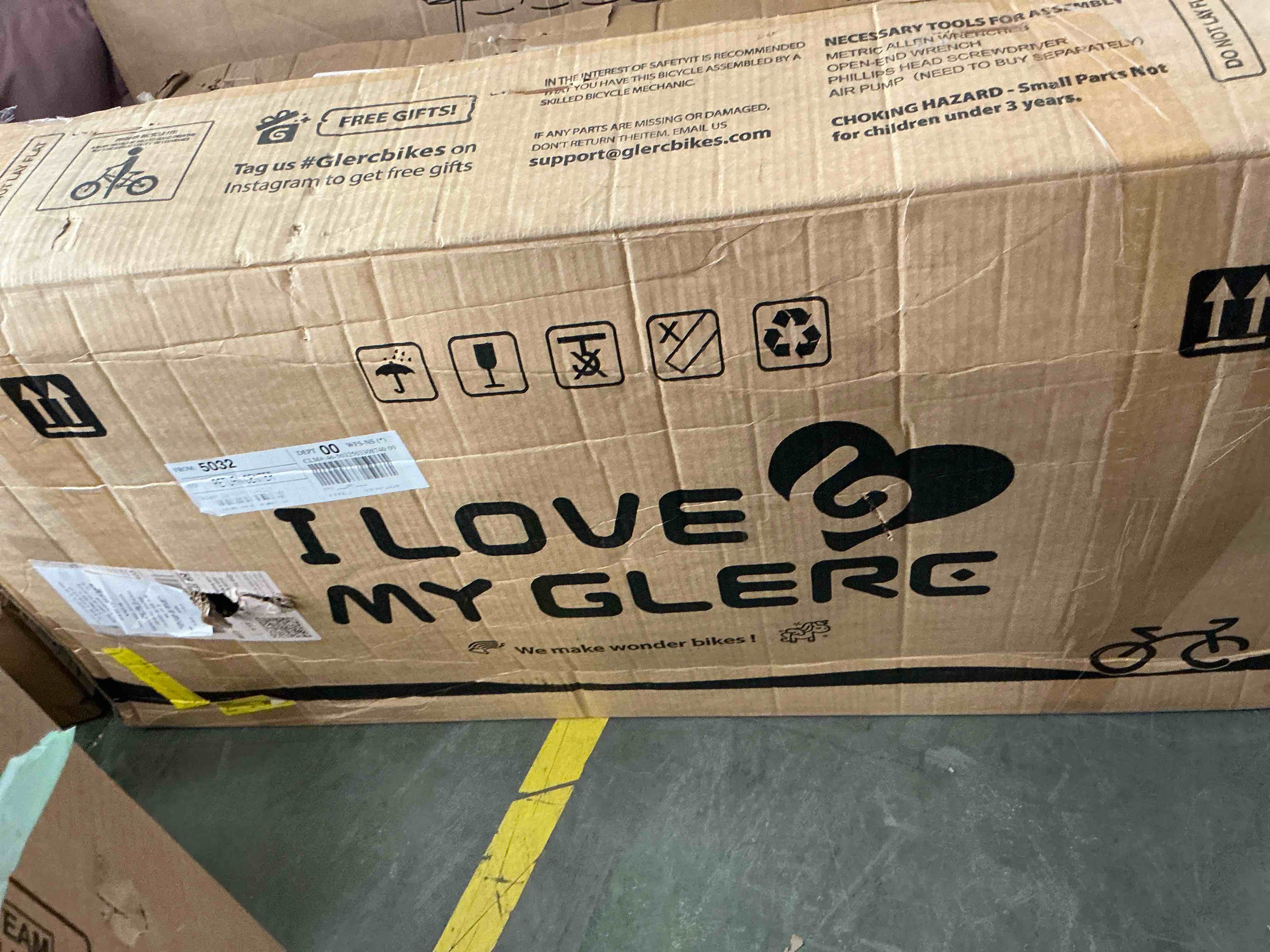 Condition photo showing New/Like New for glerc 16 inch little kids bike for over 4 years old boys girls youth bmx style bicycle with training wheels coaster & rear v brake, orange