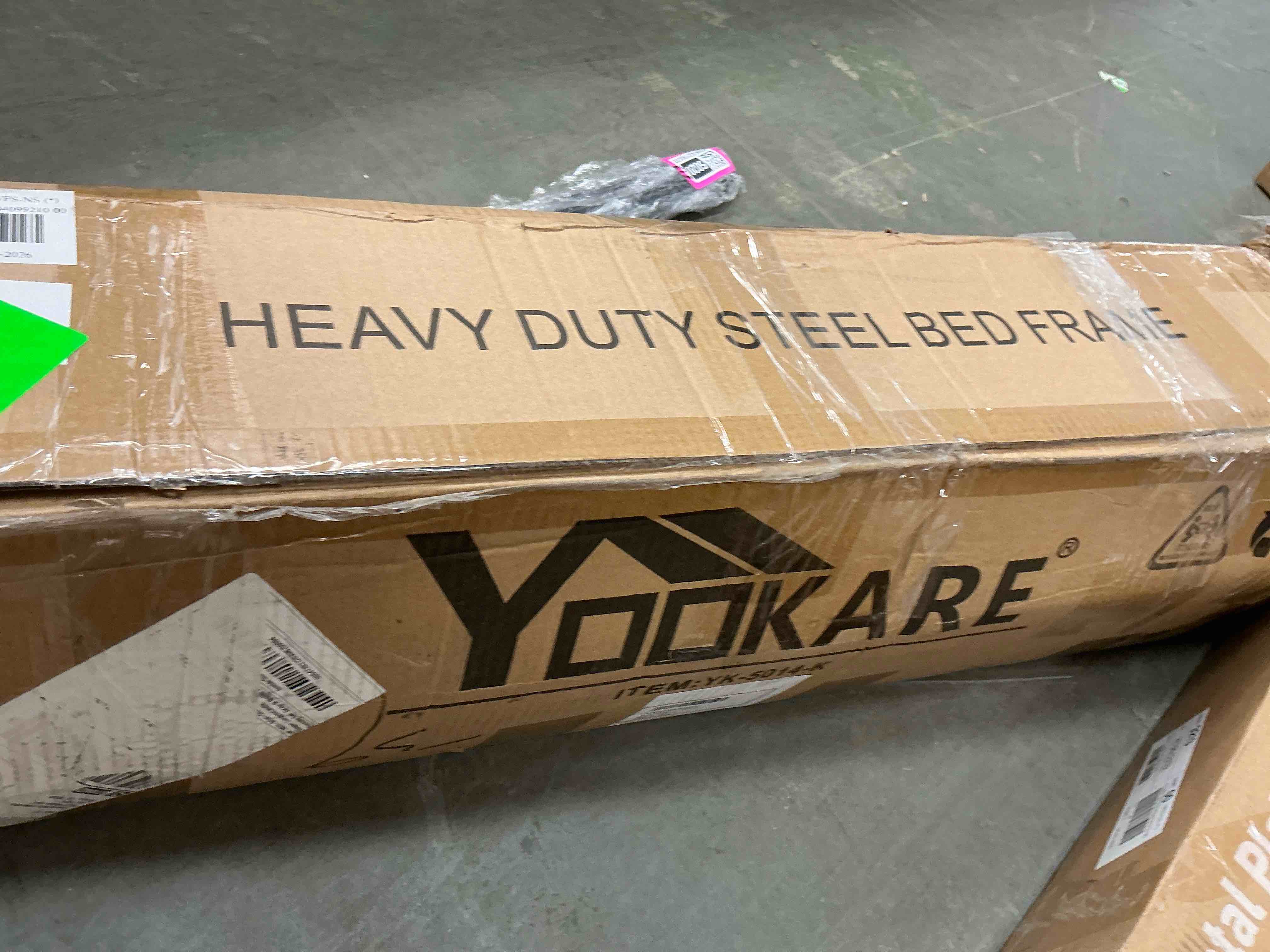 Condition photo showing Good Condition for yookare 14" 3500lbs heavy duty metal foundation bed frame,king