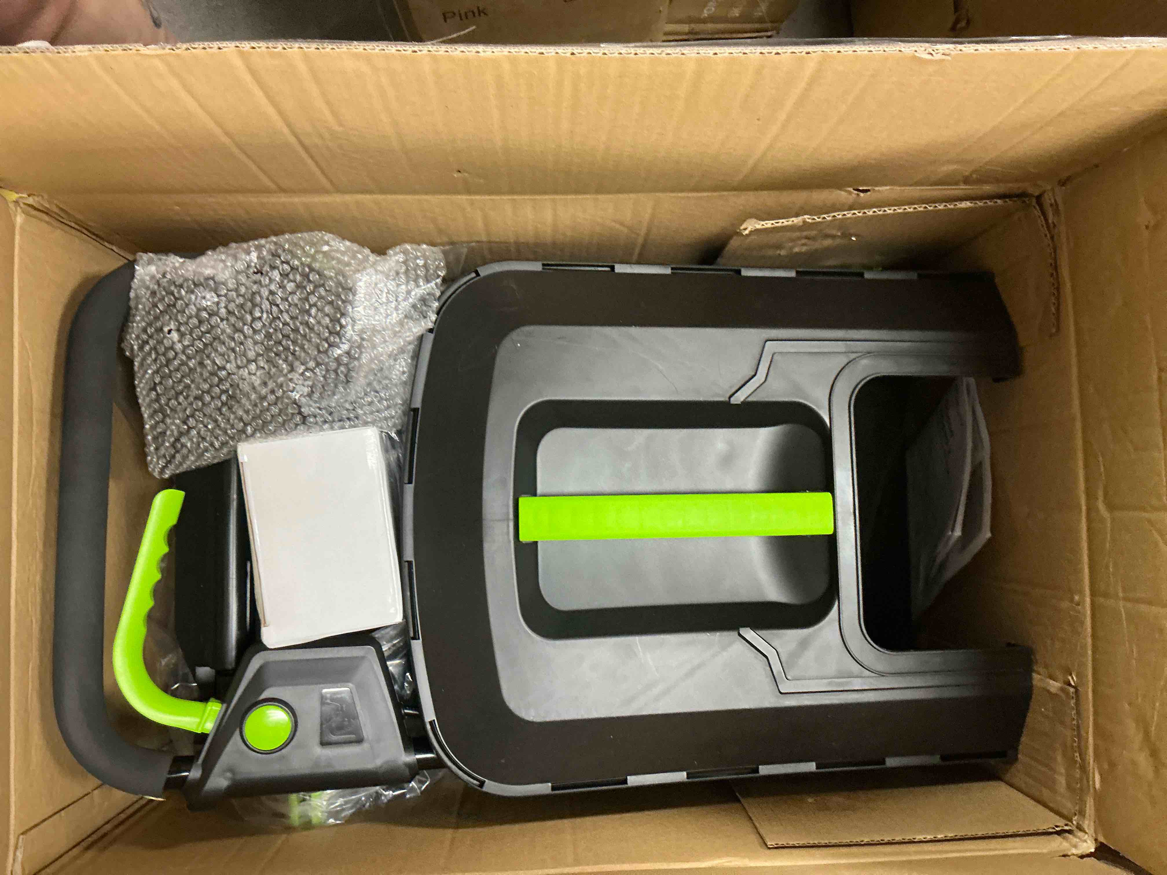 Condition photo showing New/Like New for steelite 13-inch cordless lawn mower, 21v electric lawn mowers with brushless motor for garden,5 heights adjustment, 4.0ah battery & charger included