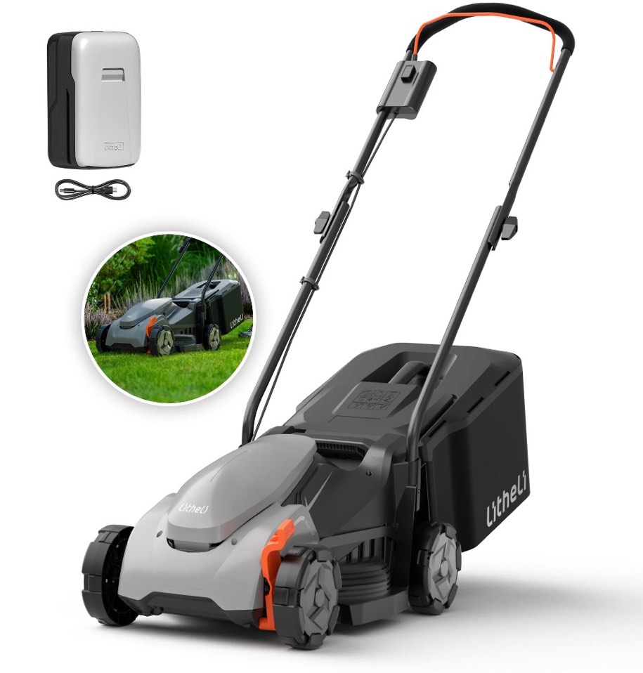 litheli cordless lawn mower  2*20v electric lawn mowers  15 inch  adjustment heights  light weight  with   for garden/yard/farm