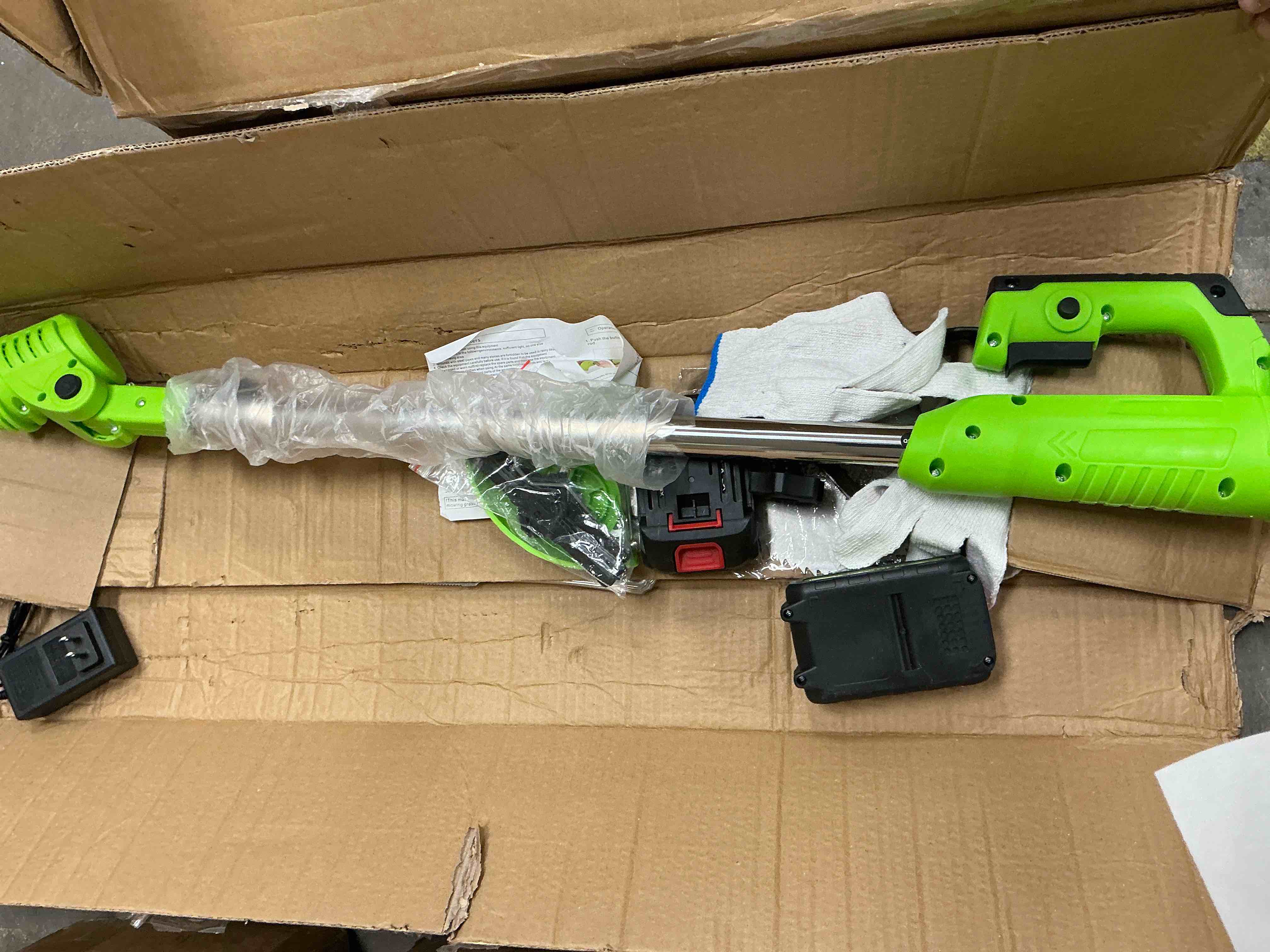 Condition photo showing Good Condition for yahhu cordless string trimmer battery powered 21v - trimmer, edger, and mower with multiple blades for garden