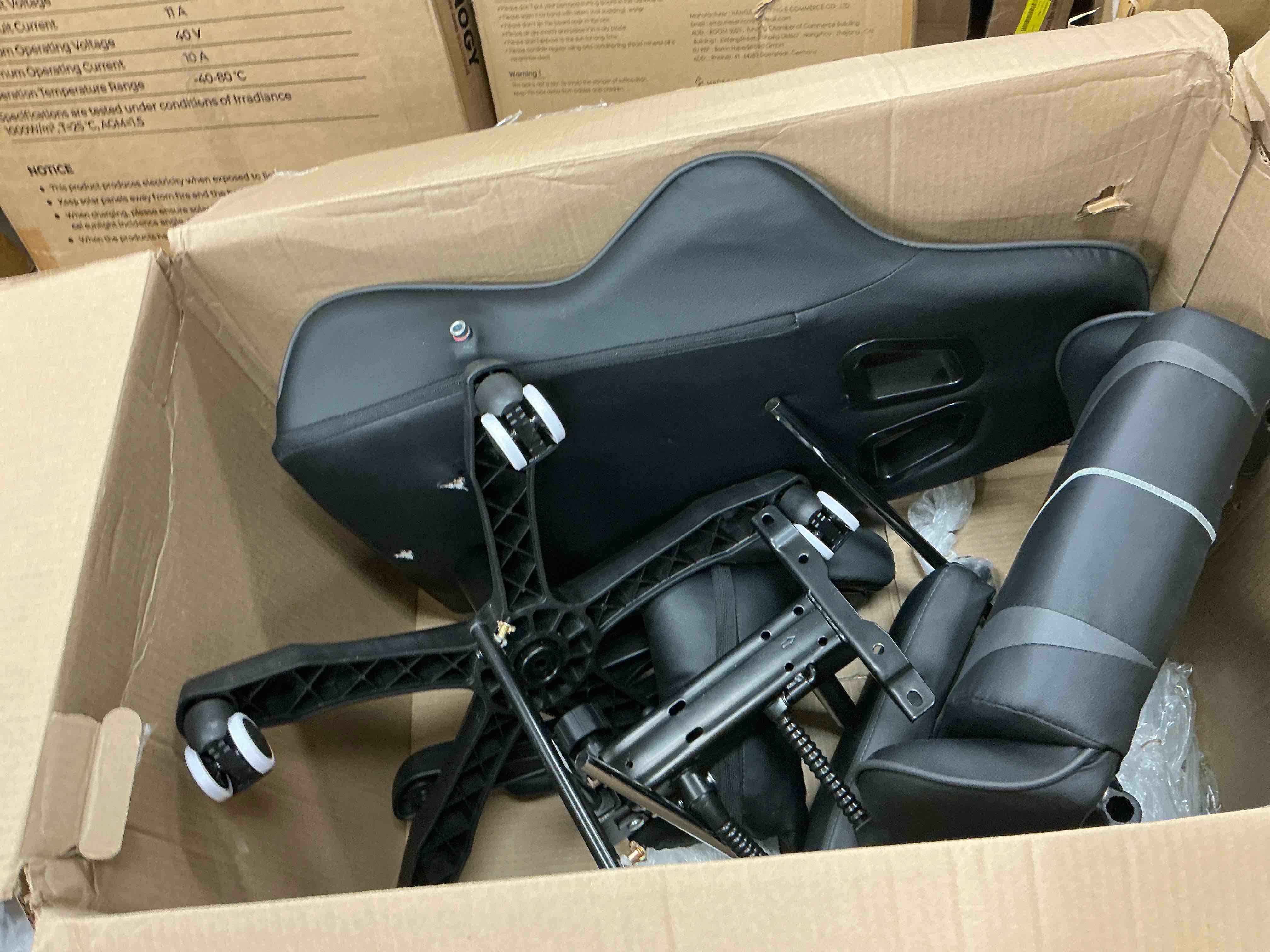 Condition photo showing As Is for ergonomic mesh office chair executive computer chair racing gaming chair high back swivel 150 degree lying reclining with footrest