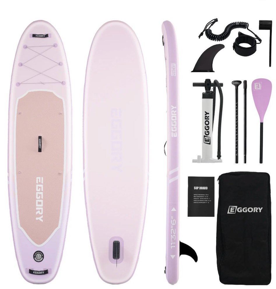 eggory 11ft inflatable paddle board ultra-light stand up paddle boards for all people with premium sup accessories