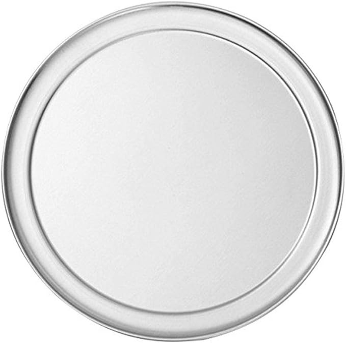 american metalcraft hatp15 wide rim pan, heavy weight, 14 gauge thickness, aluminum, 15" dia. 15 inches