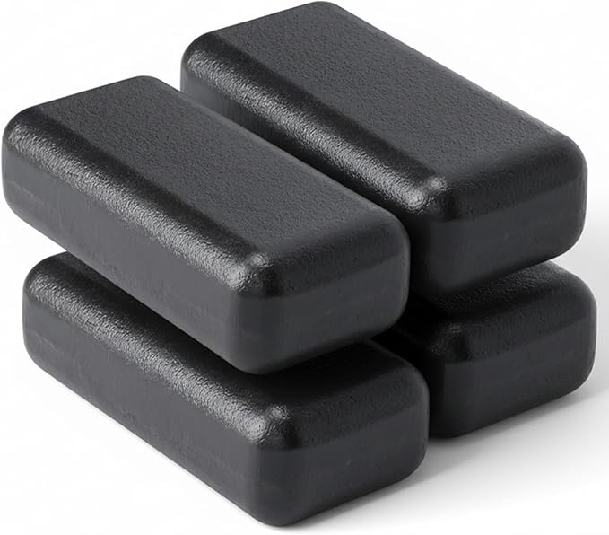 cap replacement iron block | heavy duty cast iron weight block for fitness, strength, and conditioning - ideal for weight vests 16 pieces 