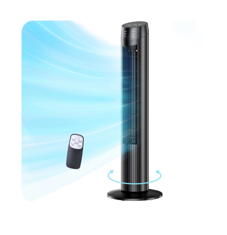 szrsth tower fan 36 oscillating standing floor cooling fans 3 speeds & modes 9h timer for home bedroom