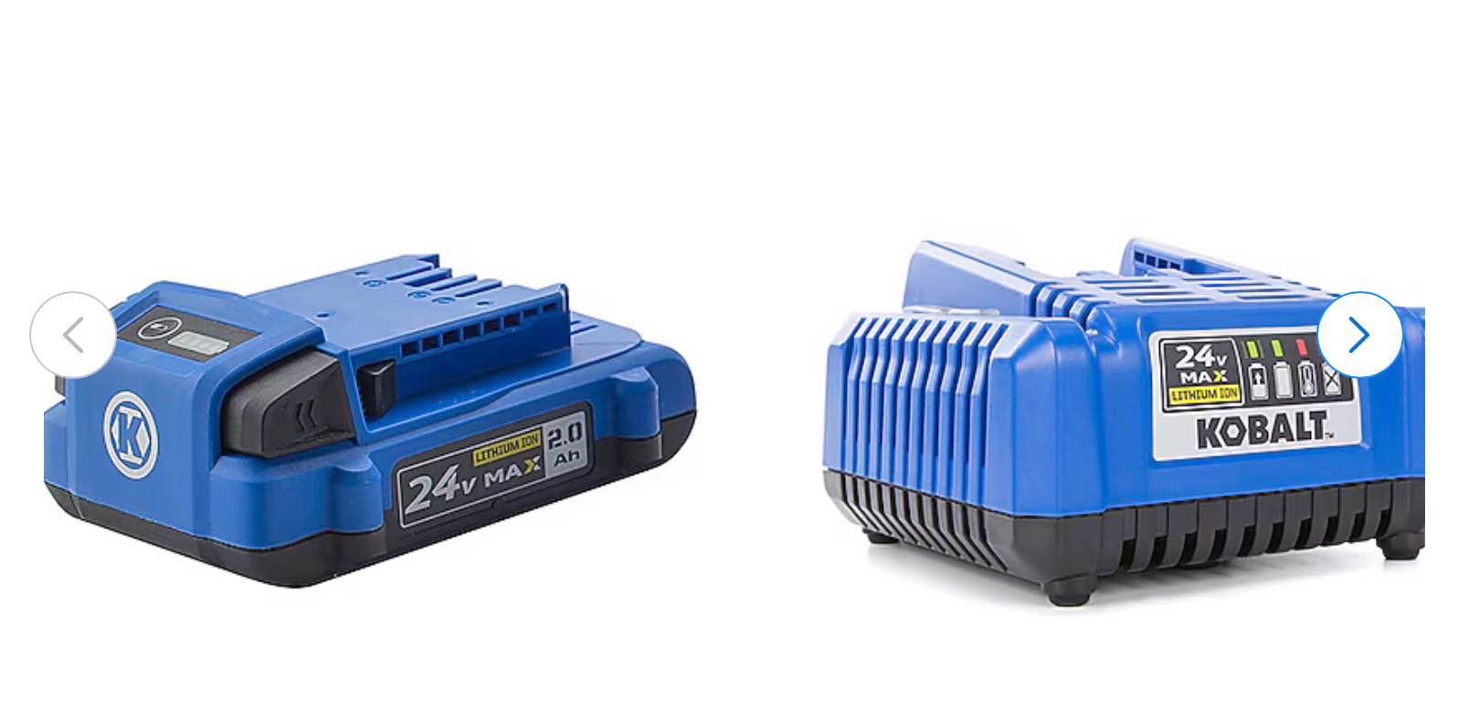 Kobalt 24 -Volt 1 -Pack Lithium-ion ( 2 Ah Battery and Charger )