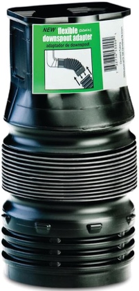 FLEX Drain by Amerimax 4-in x 2-in x 3-in 45 -Degree Corrugated Downspout Adapter Fittings