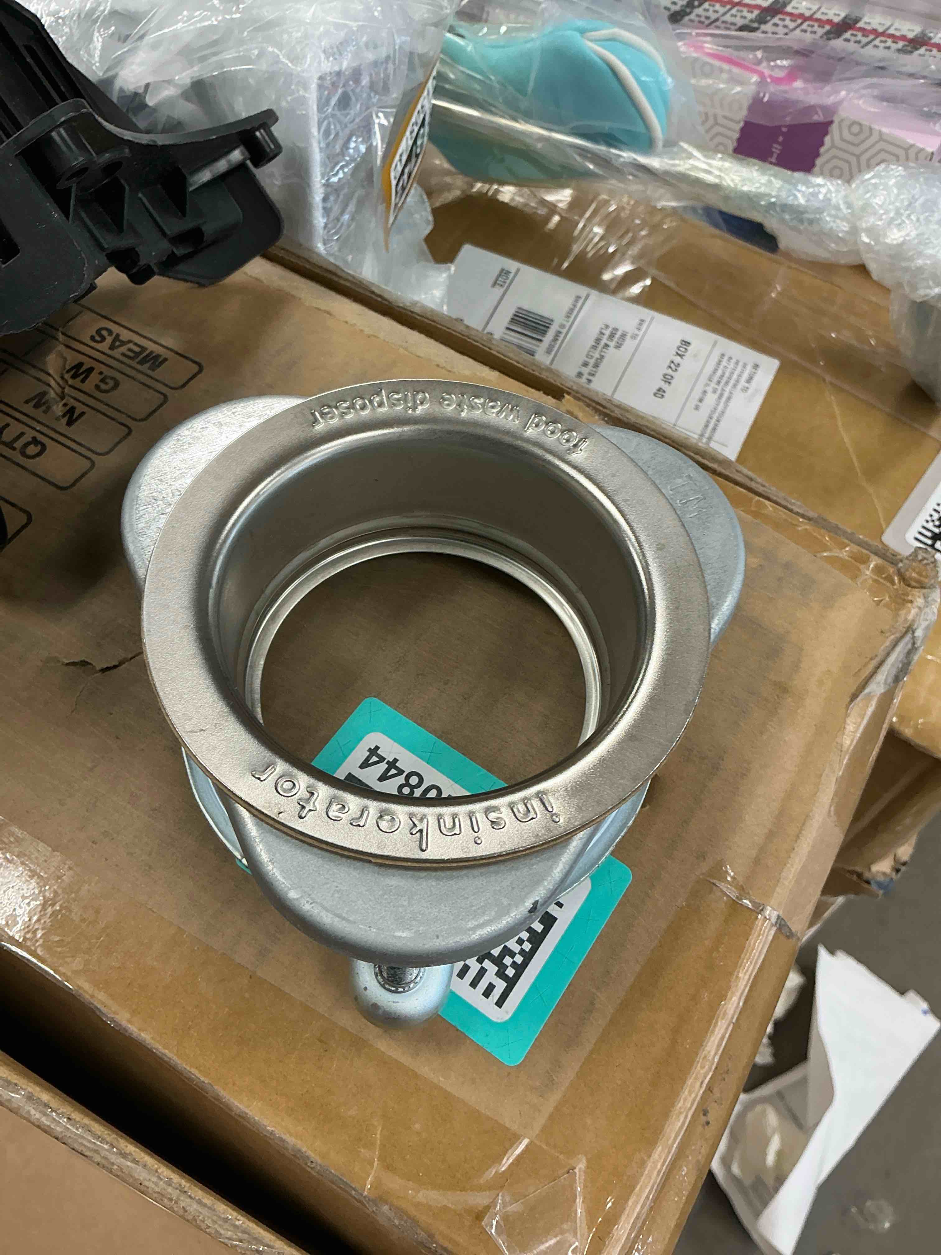 Condition photo showing Good Condition for insinkerator quick lock mount 5-in stainless steel steel garbage disposal trim set