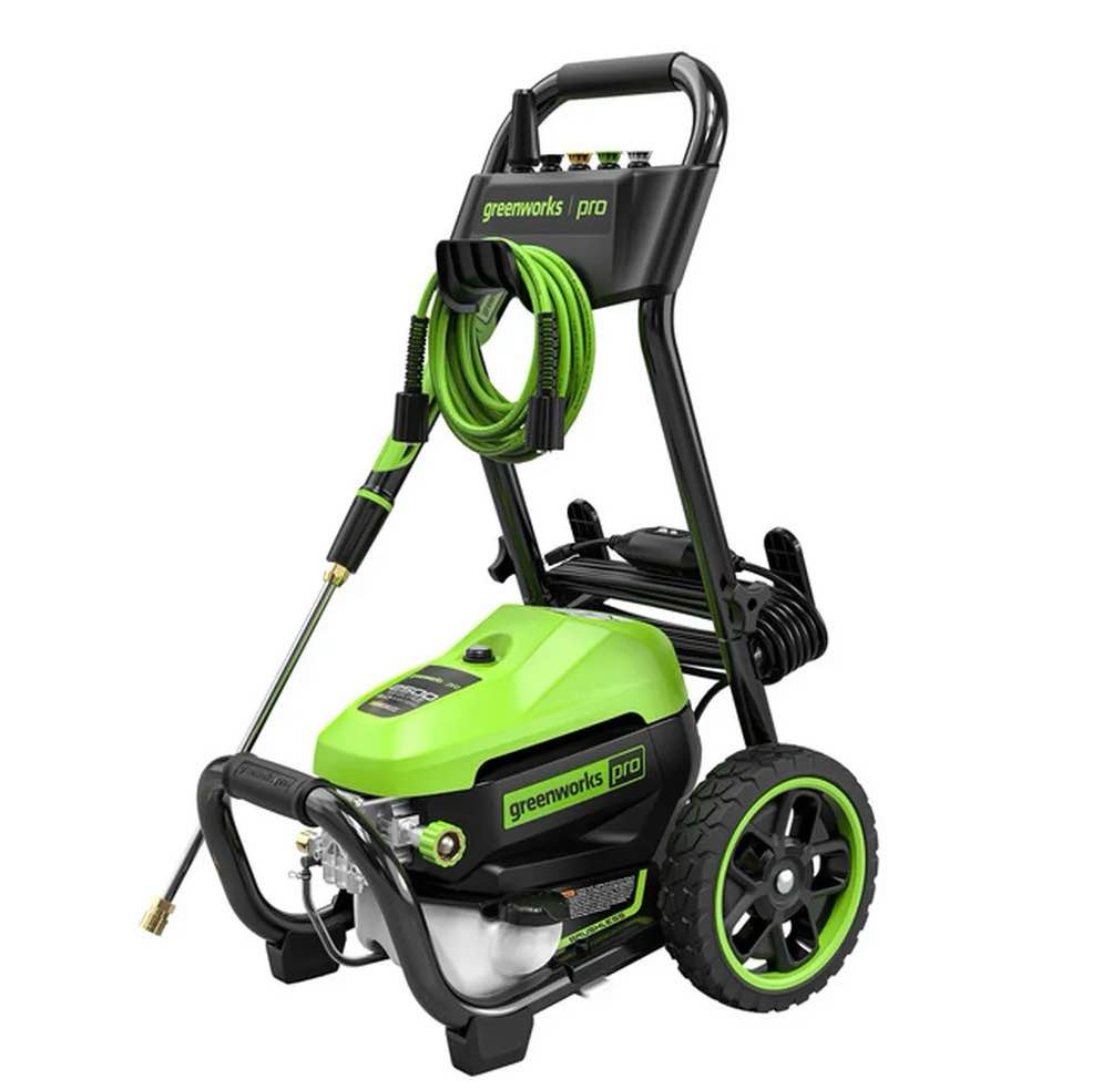 greenworks 2500-psi 2-gpm cold water electric pressure washer with 5 spray tips