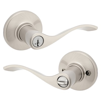 kwikset 405bl 15 smt cp k6 v2 balboa keyed entry lever  satin nickel - quantity 1