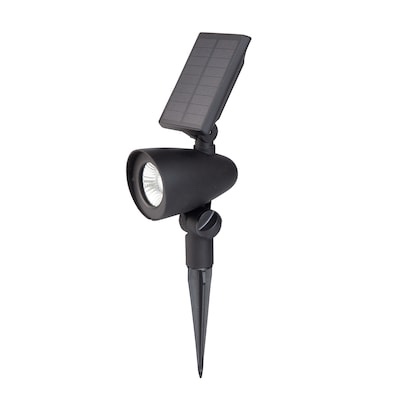harbor breeze 60 -lumens 1 -watt black warm white solar led spot light